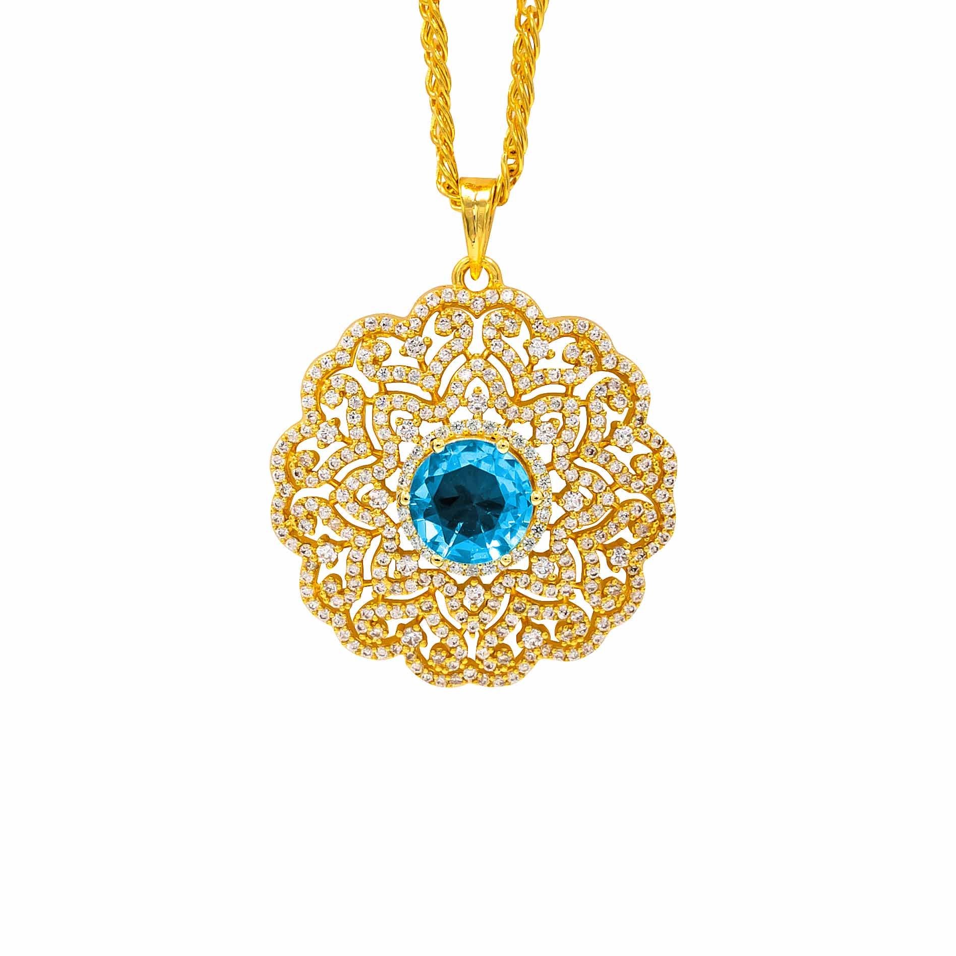 PREMIUM GOLD PENDANT AND PREMIUM STUD PMSLT2WSBL-003, PMSST3WSBL-052