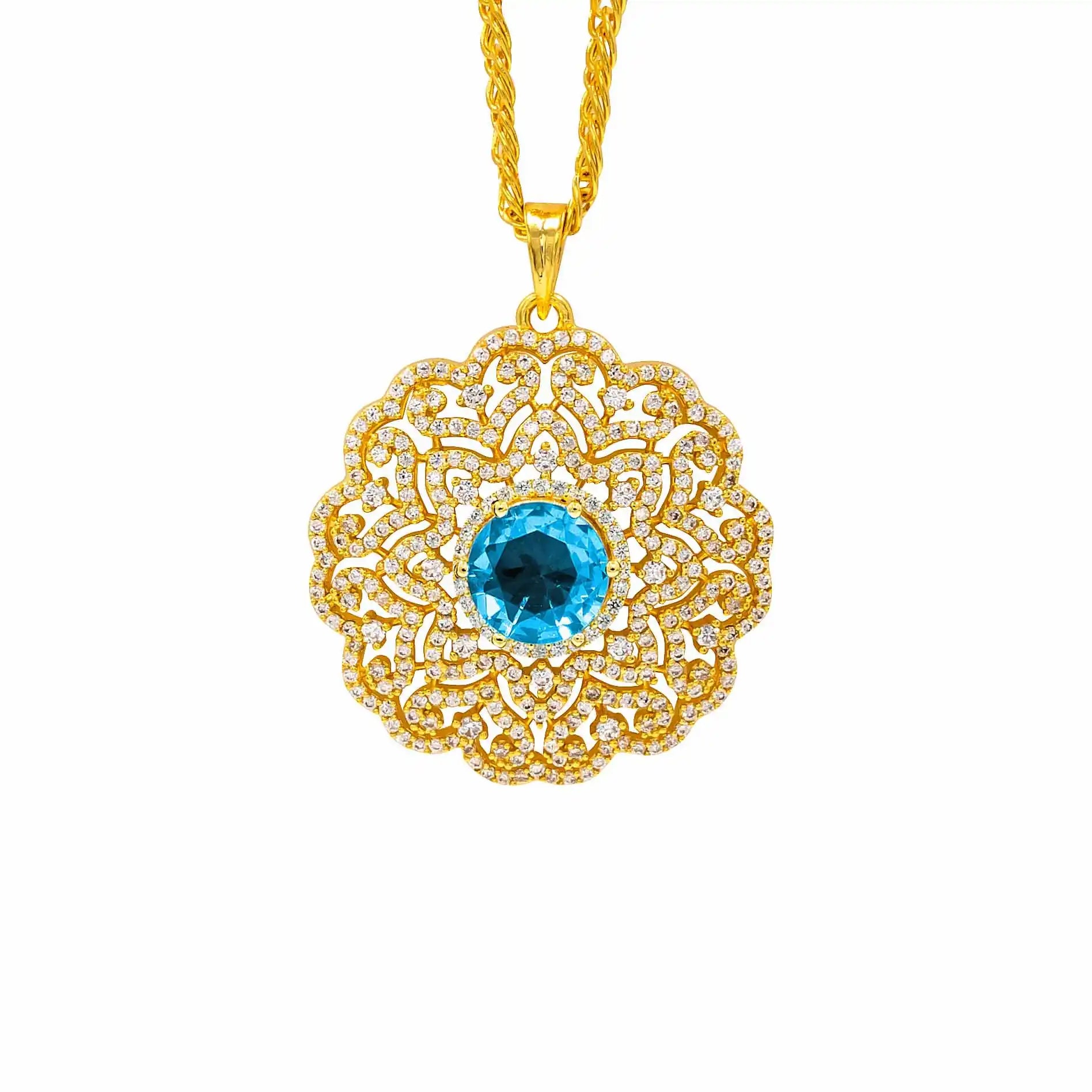 PREMIUM GOLD PENDANT AND PREMIUM STUD PMSLT2WSBL-003, PMSST3WSBL-052