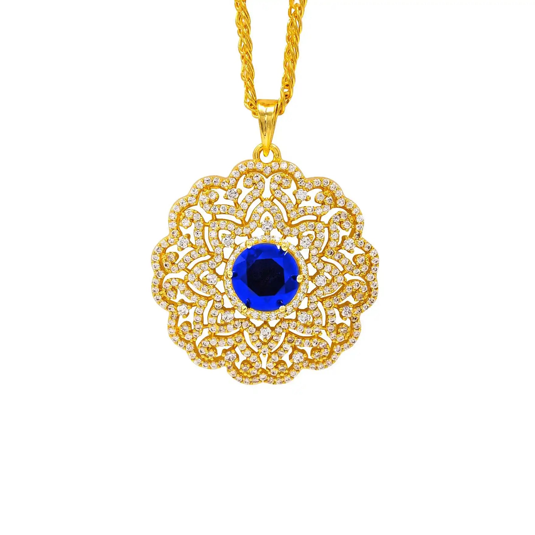 PREMIUM GOLD PENDANT AND PREMIUM STUD PMSLT2WBL-003, PMSST3WBL-052