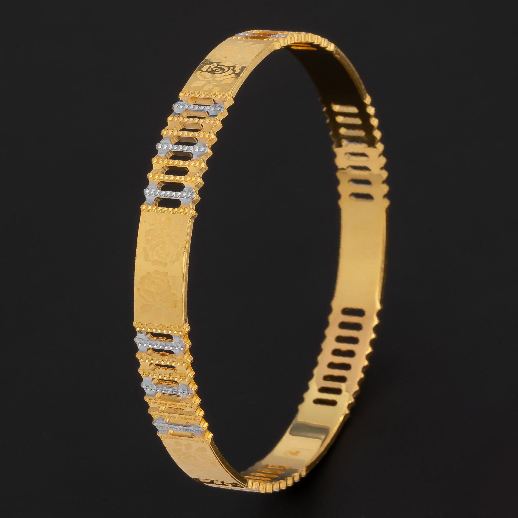 RHODIUM BANGLE PRGB104-032