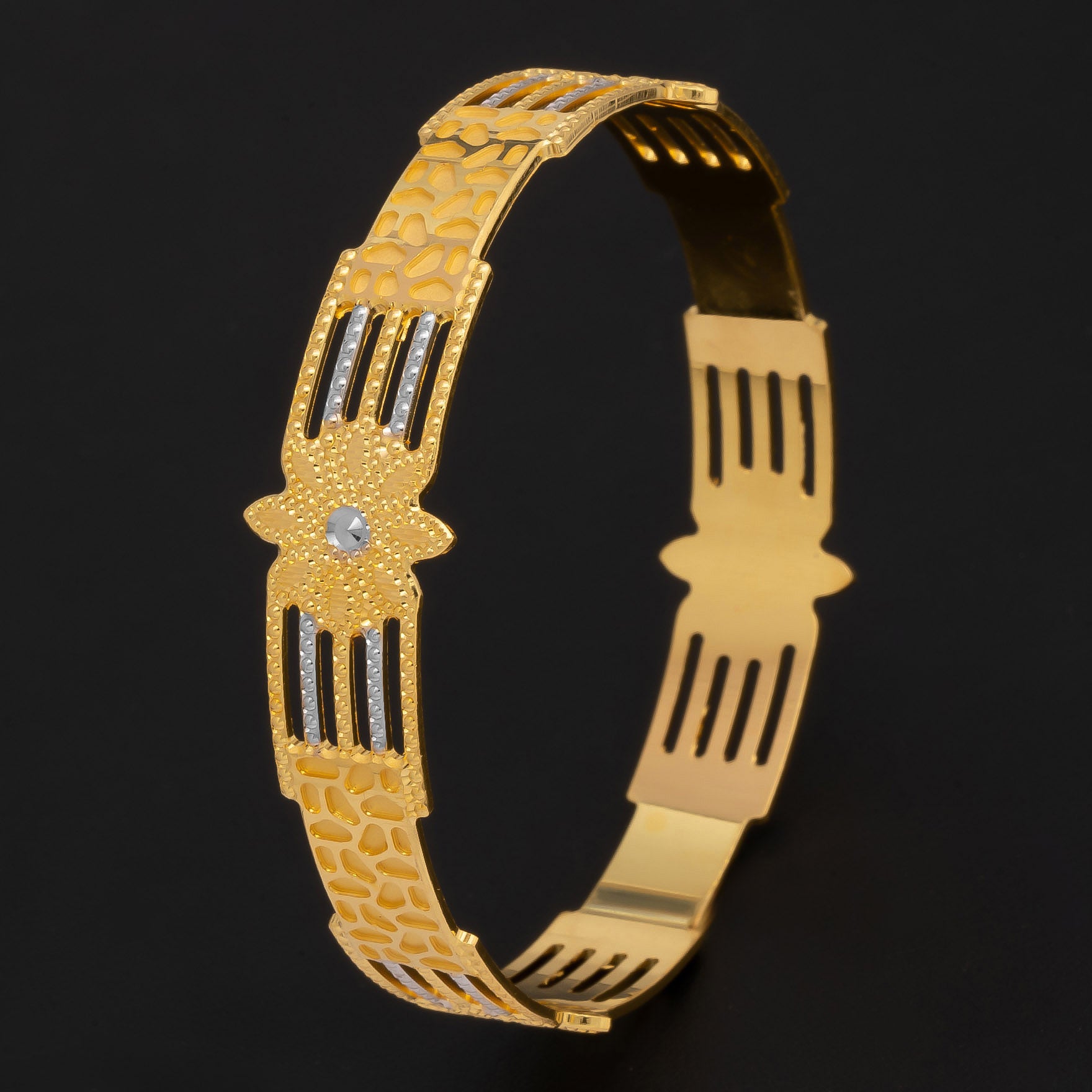 RHODIUM BANGLE PRGB116-062