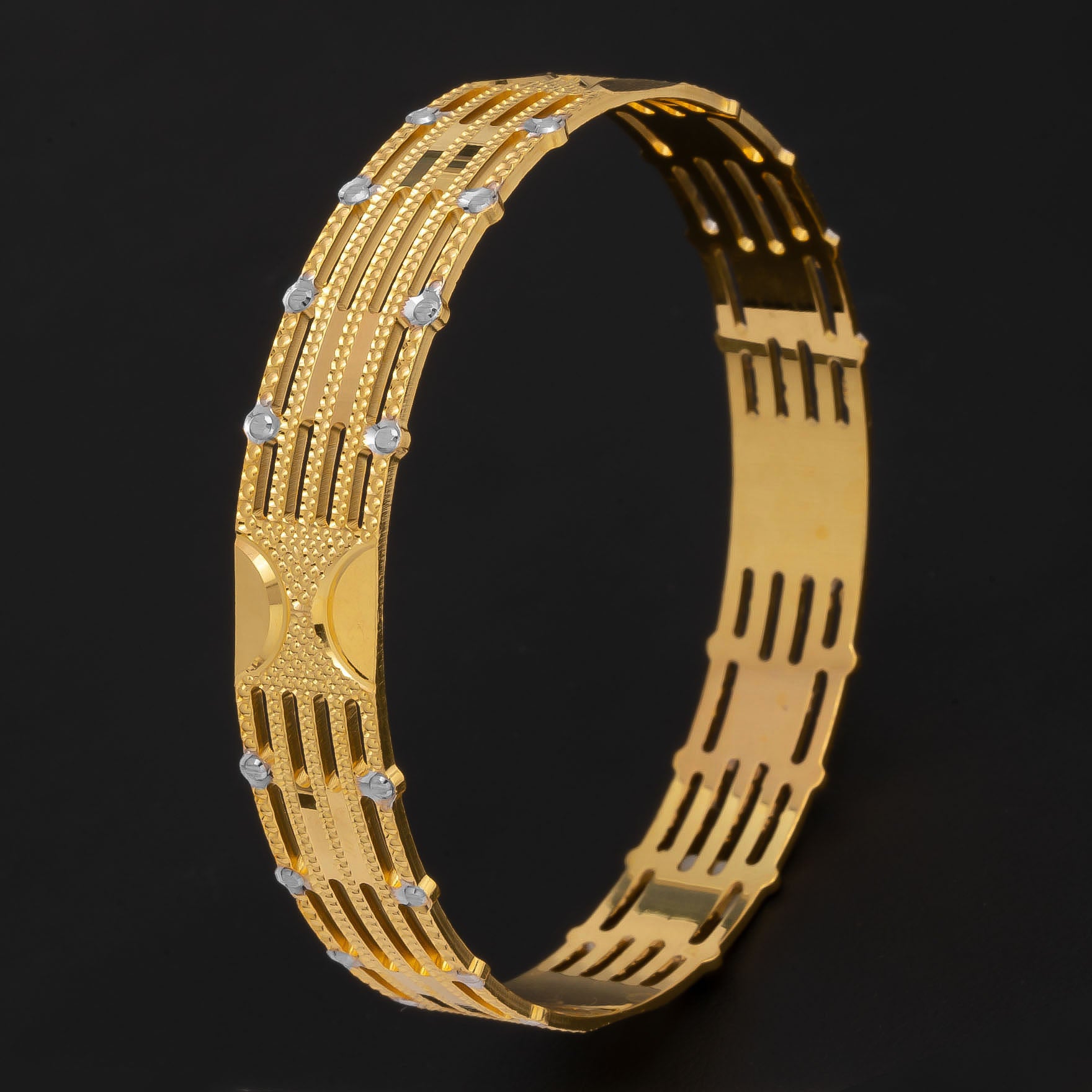 RHODIUM BANGLE PRGB115-062