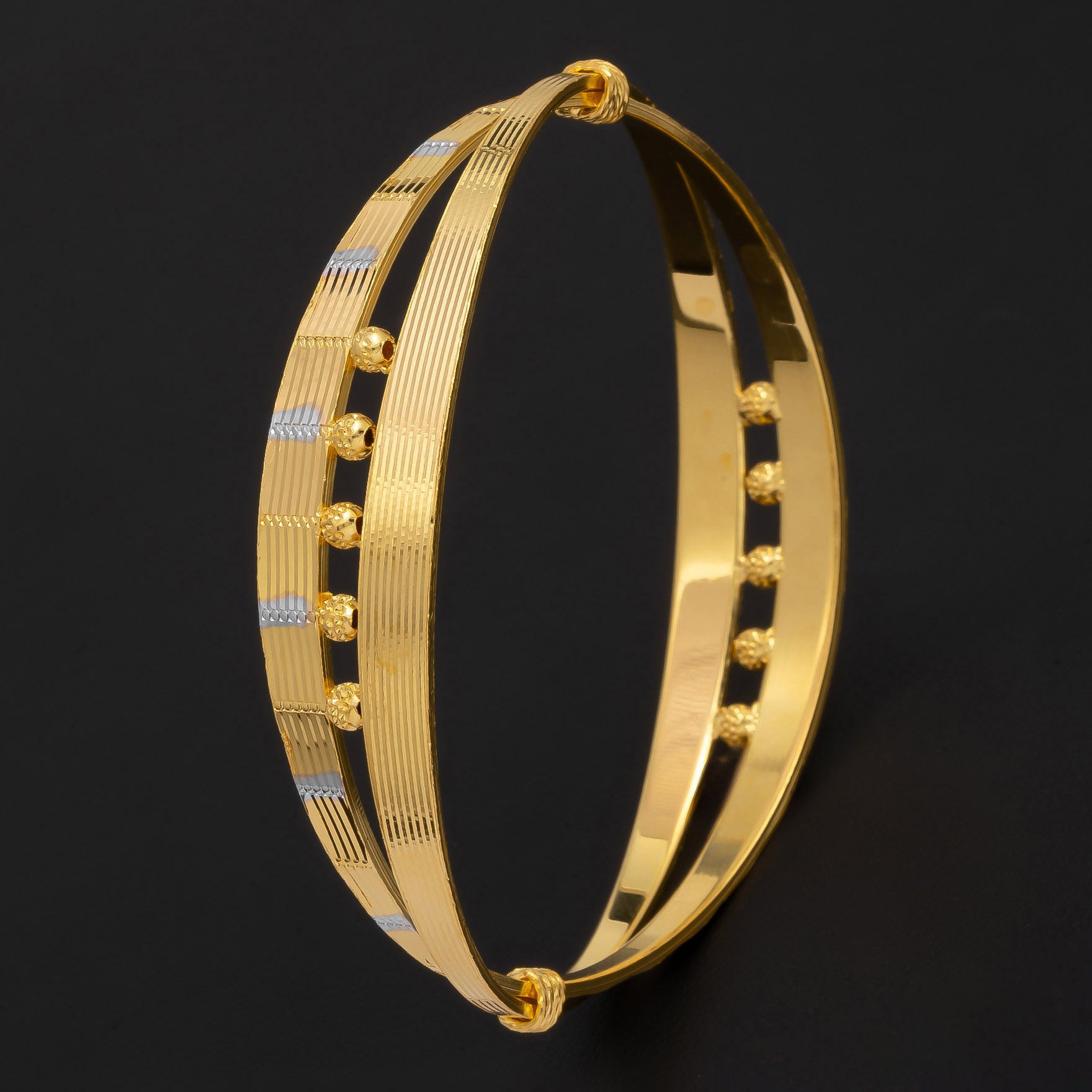 RHODIUM BANGLE PRGB117-062