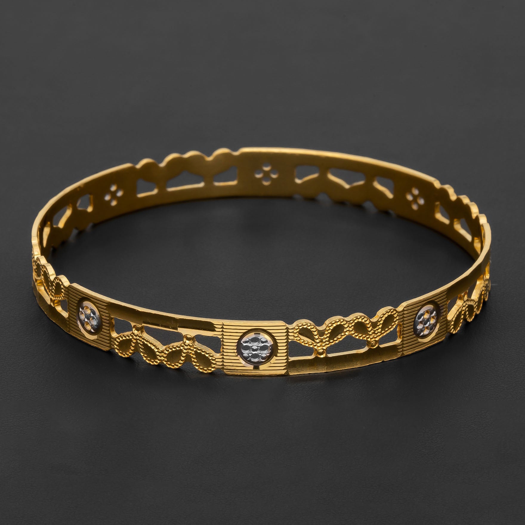 RHODIUM BANGLE PRGB252-091