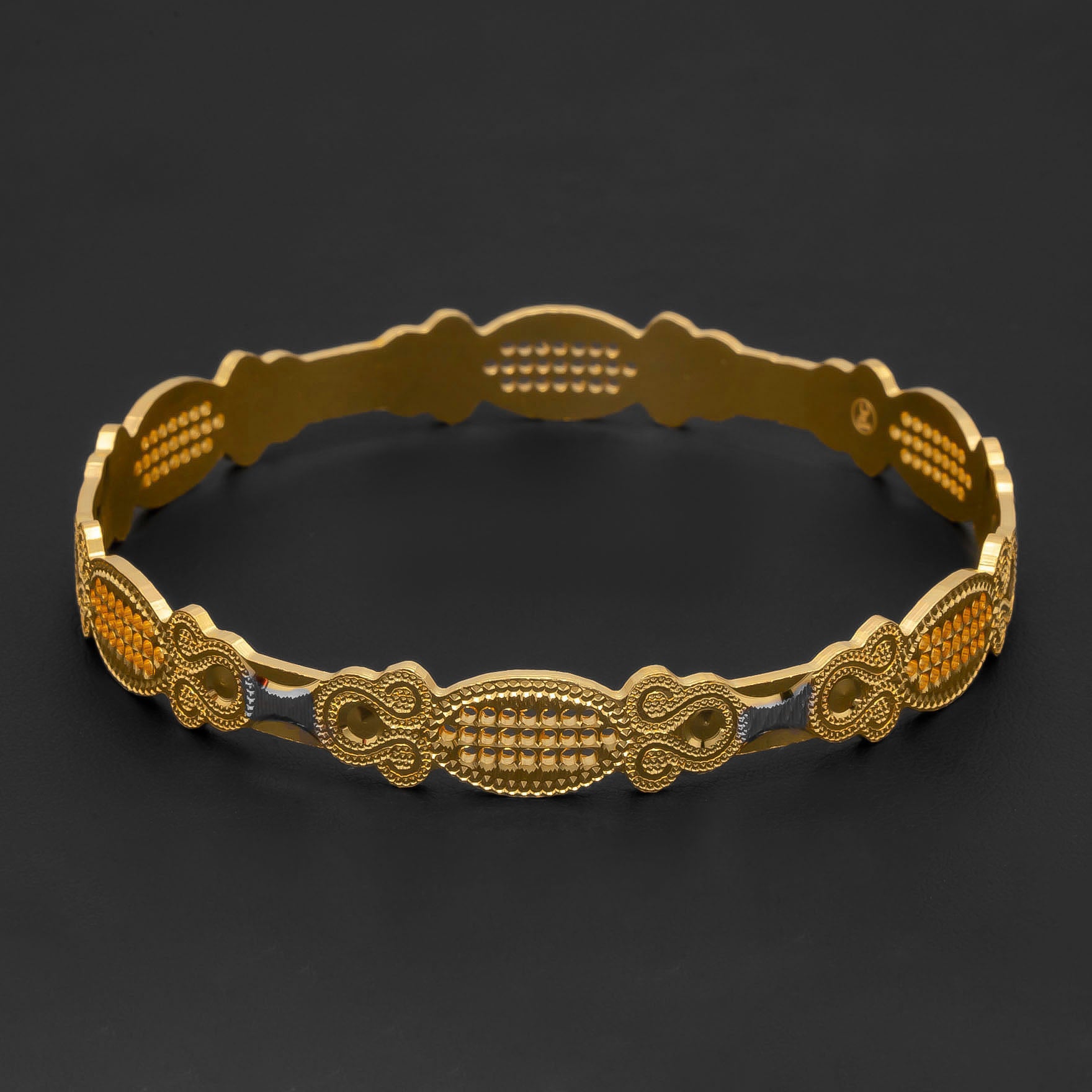 RHODIUM BANGLE PRGB256-091