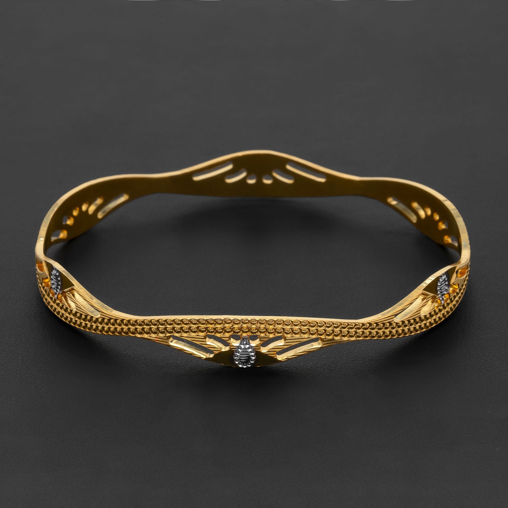 RHODIUM BANGLE PRGB72-071
