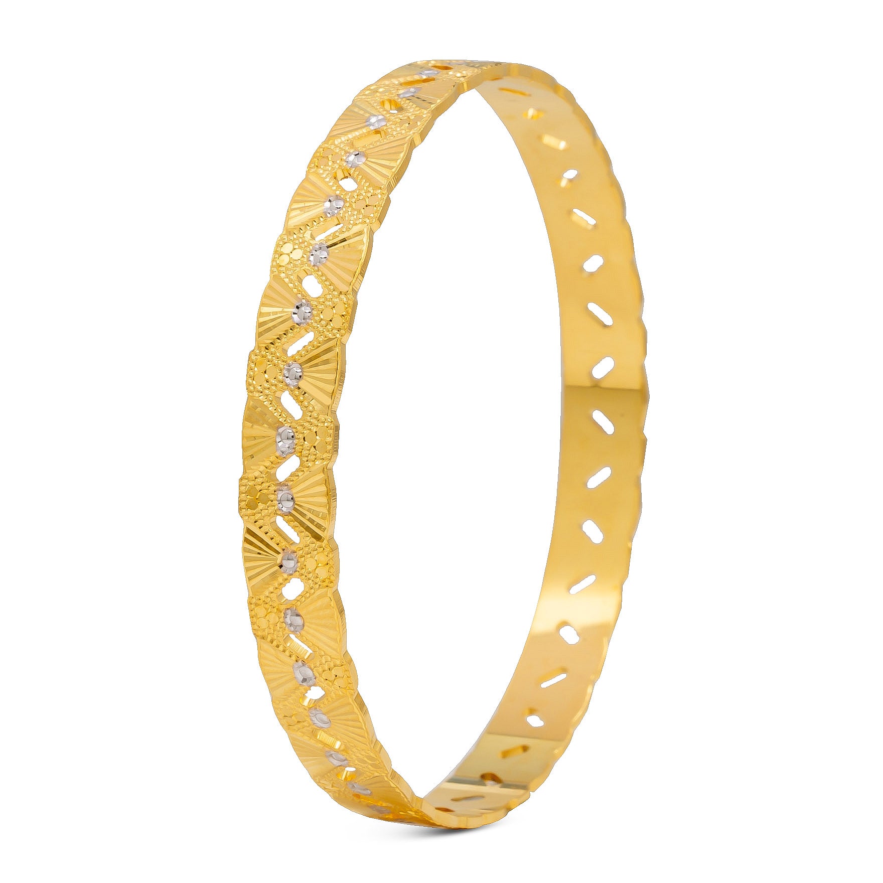 RHODIUM BANGLE PRGB101-032