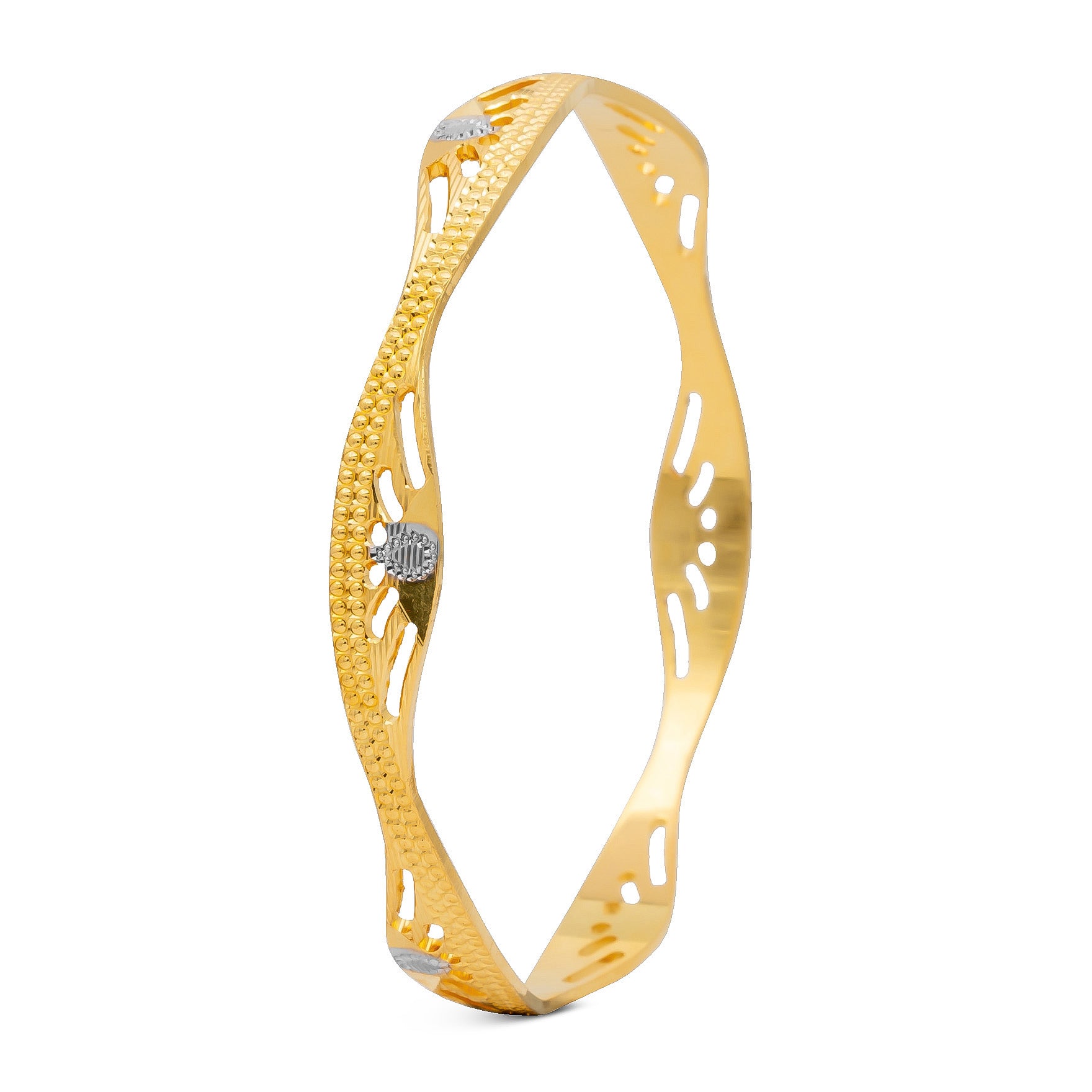 RHODIUM BANGLE PRGB72-071