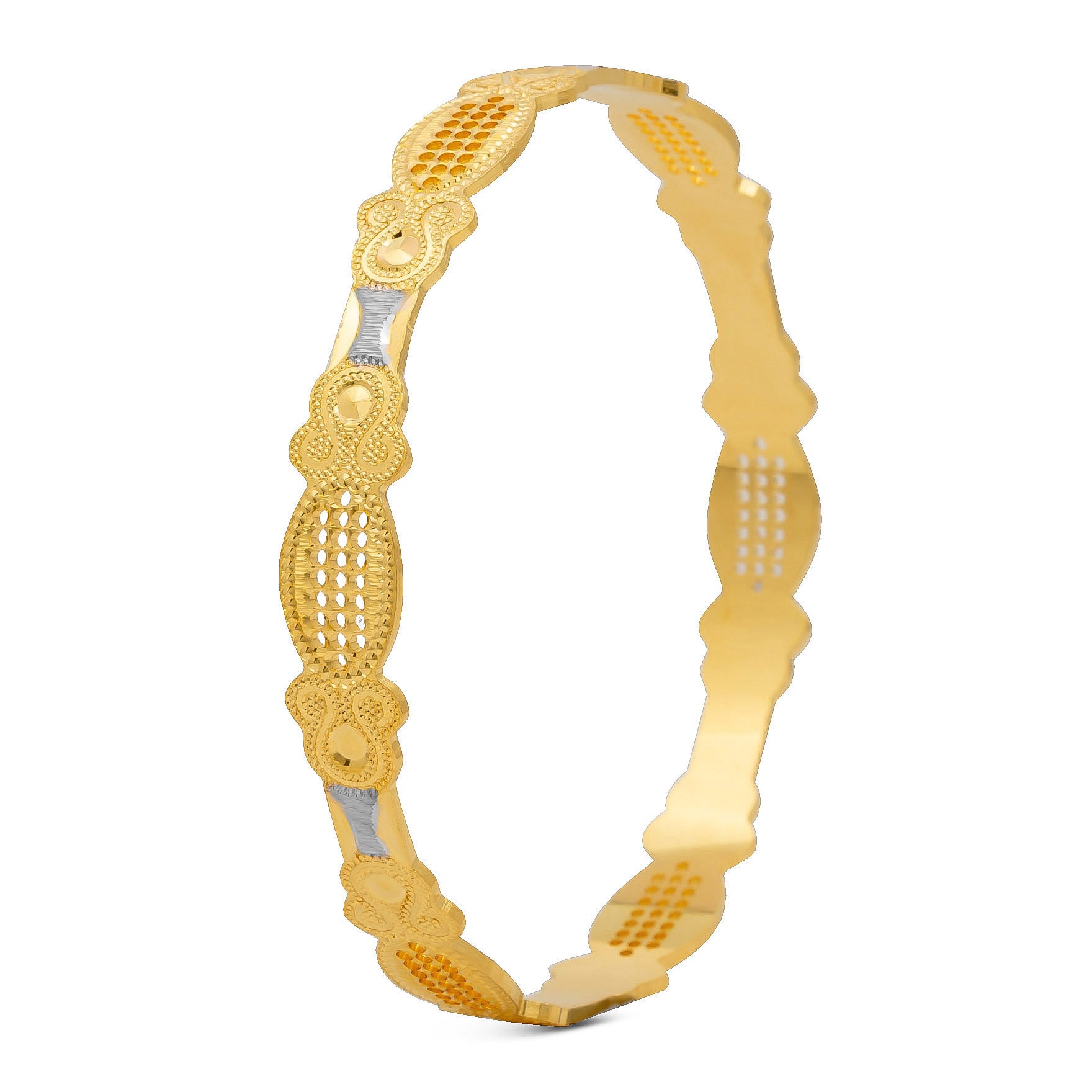 RHODIUM BANGLE PRGB256-091