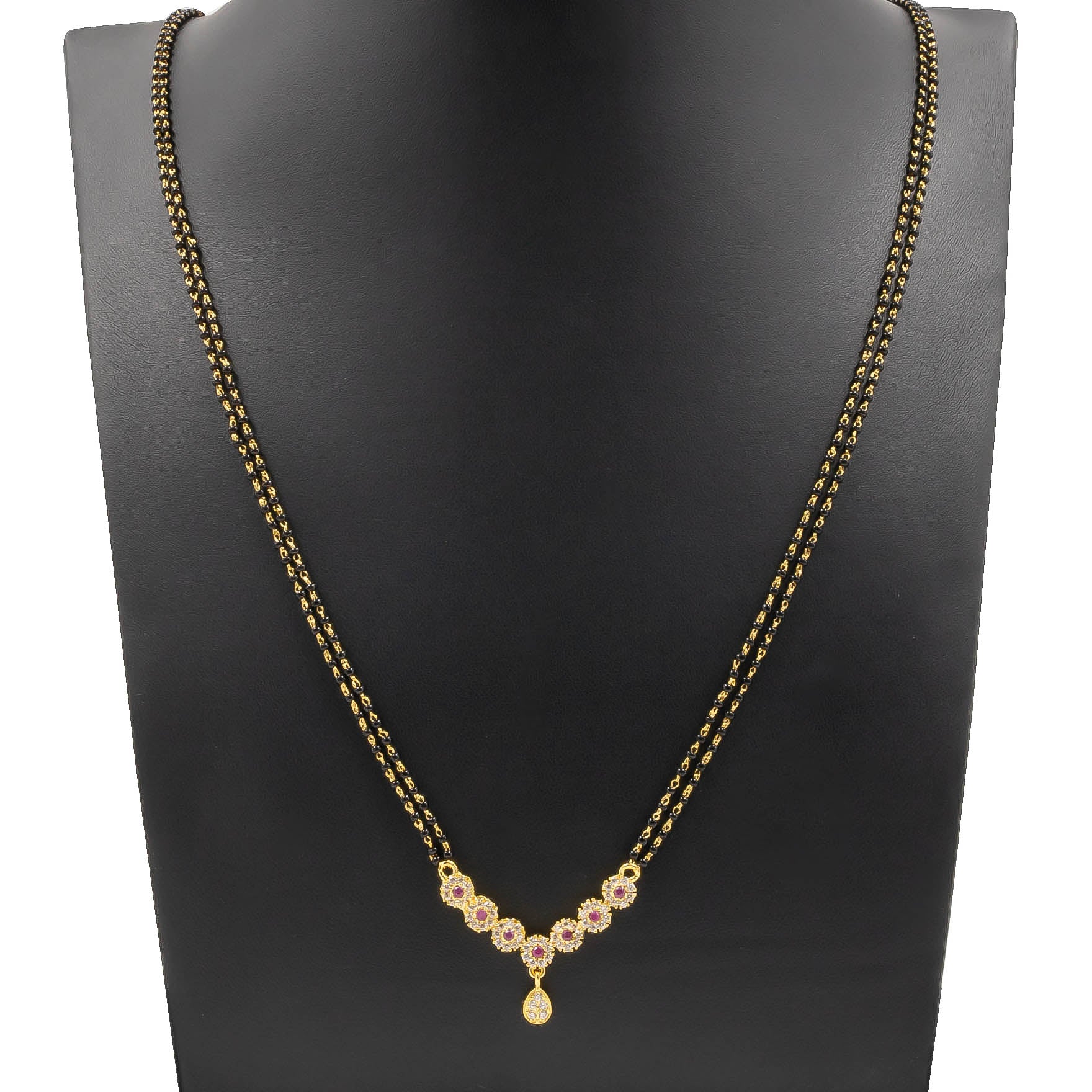 Karimani (Mangalsutra) Stone Necklace PLKM48-6-034