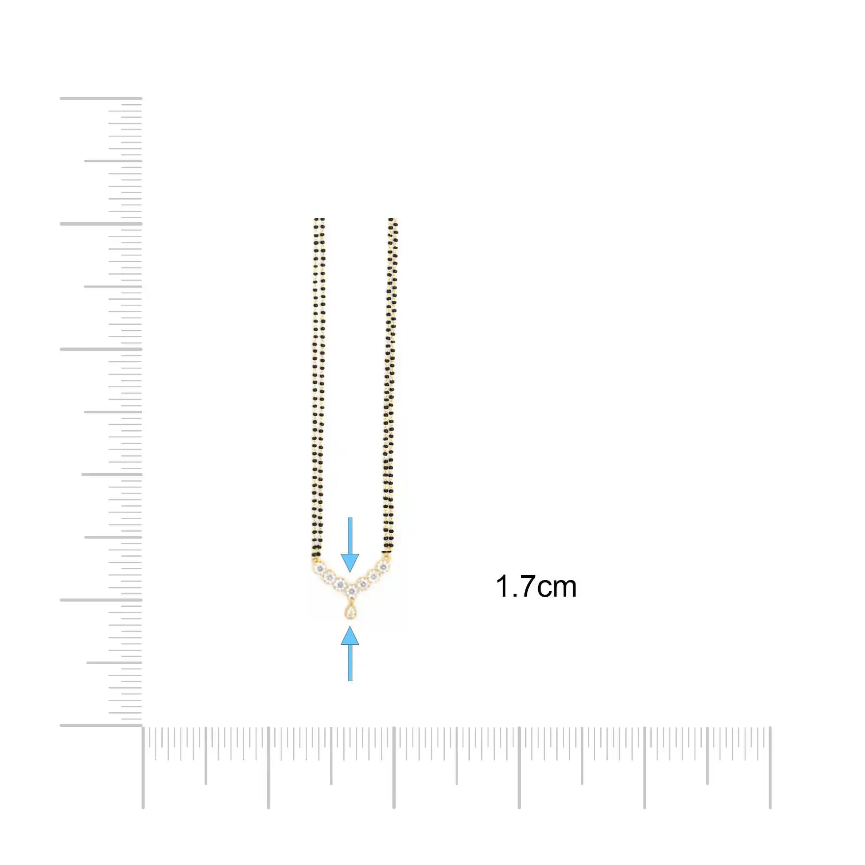 Karimani (Mangalsutra) Stone Necklace PLKM48-034