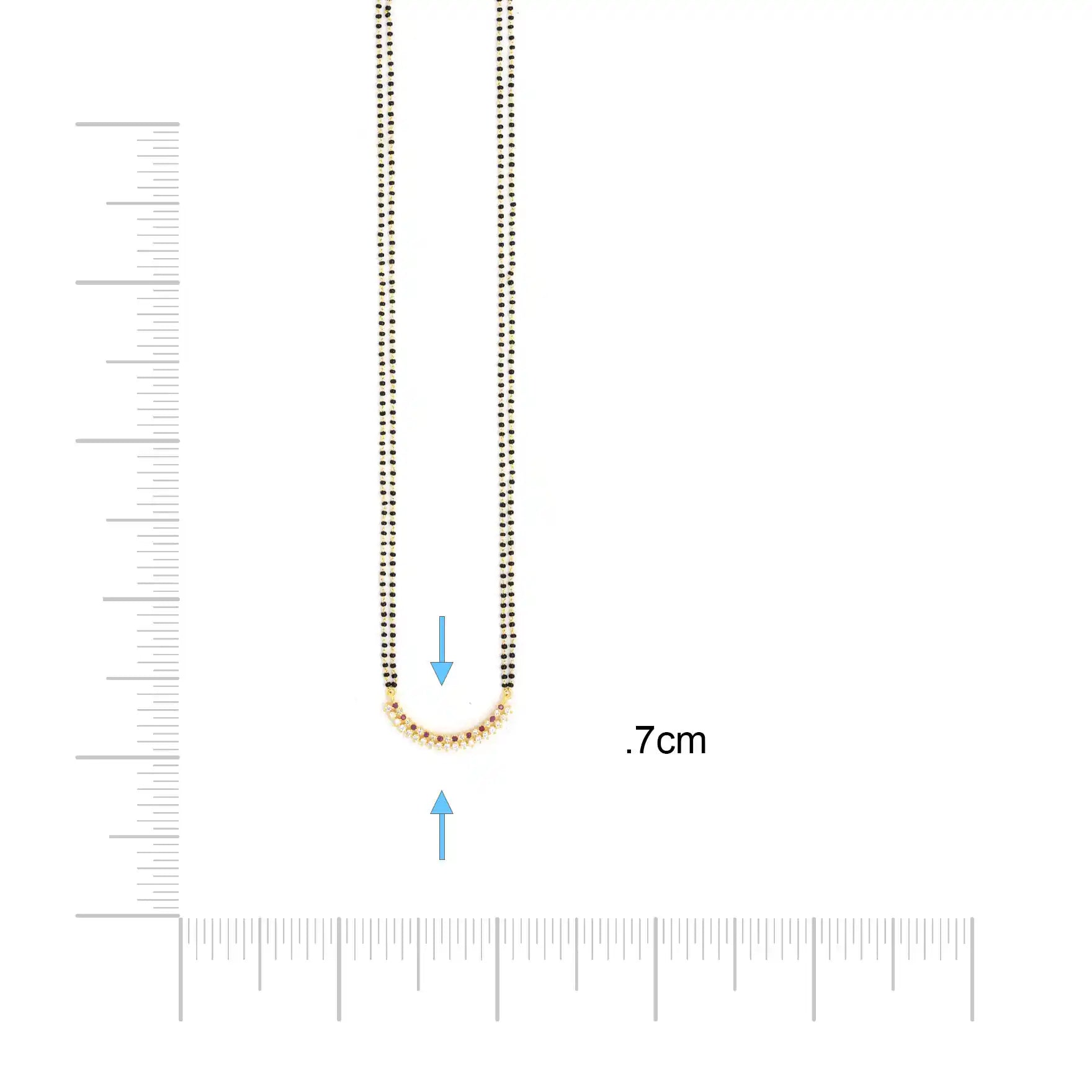 Karimani (Mangalsutra) Stone Chain PLKM12-084