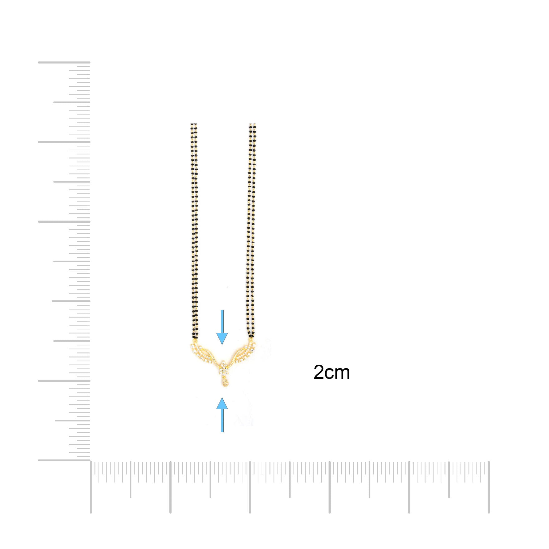 Mangalsutra Stone Necklace PLKM9-084