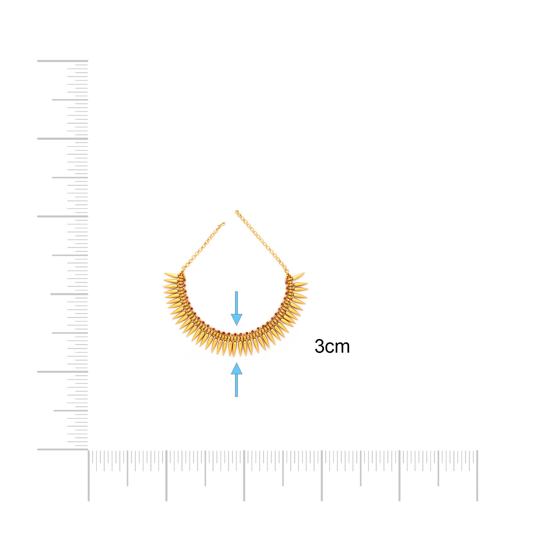 PKT STONE GHERU NECKLACE PSGRNSSRBR-086