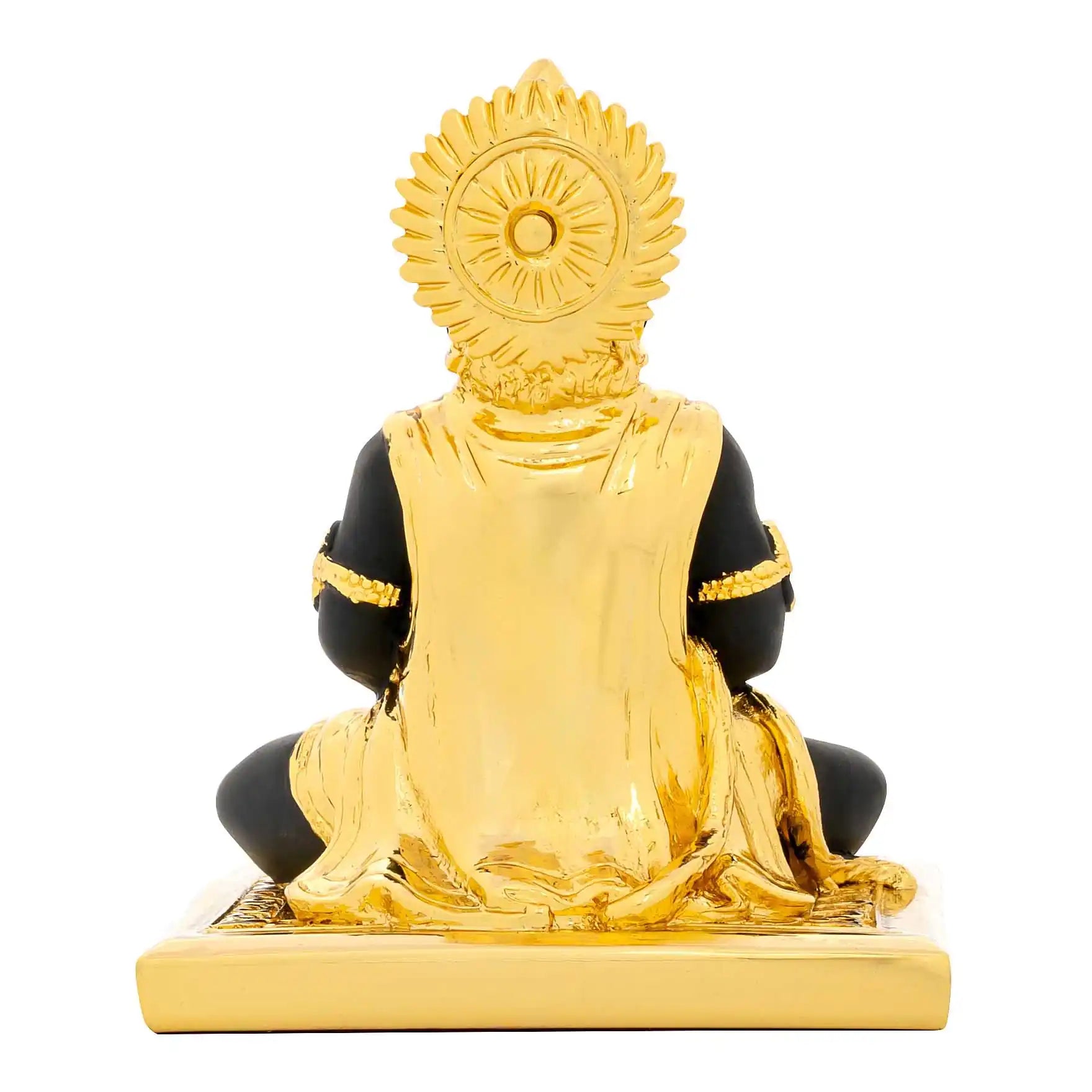 Meditating Hanuman Idol – Gold Layered Temple Style Figurine – Hindu Spiritual Statue – Pooja & Home Décor | PIDRBH6-053