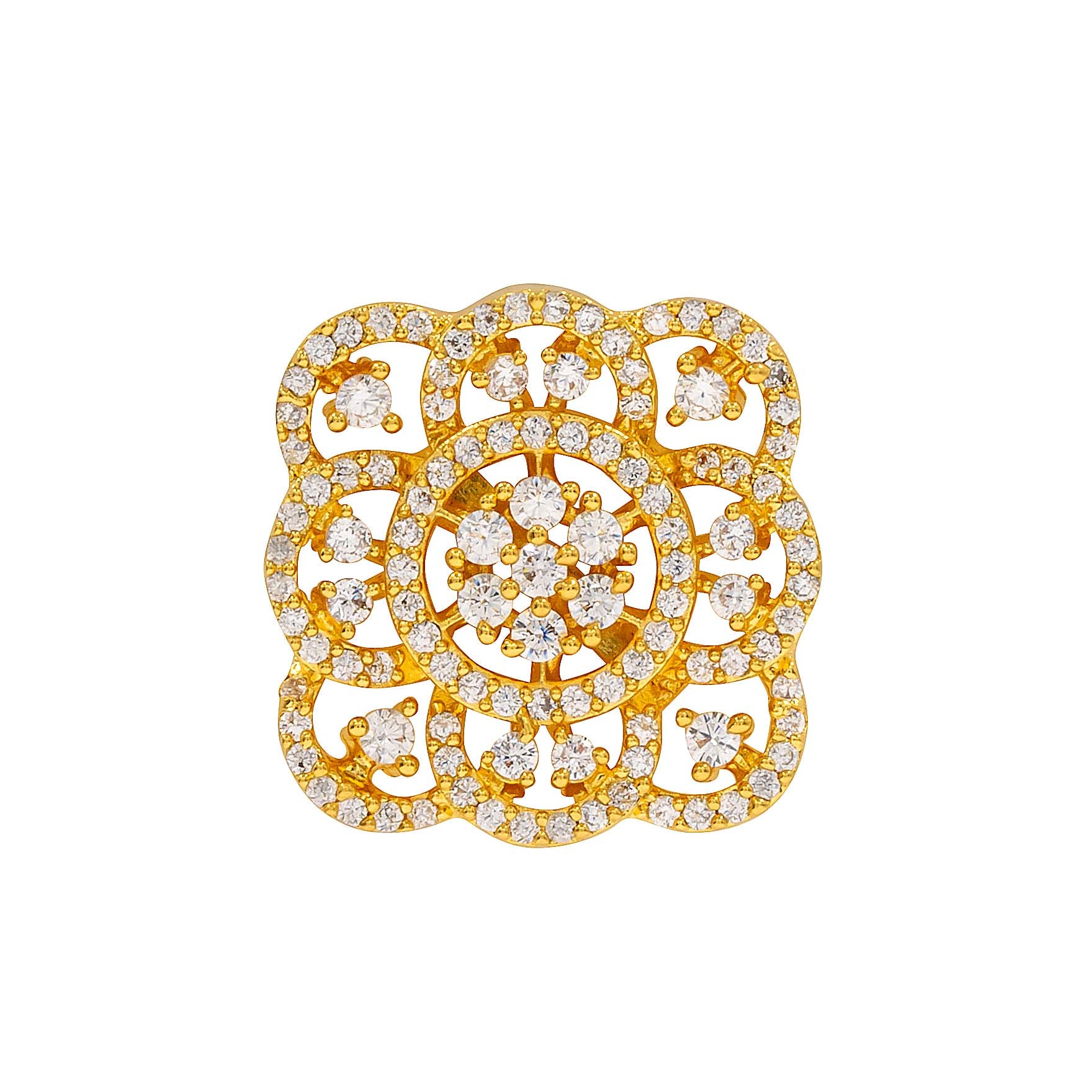 Buy Premium Stone Gold Plated Earrings Online | Parakkat Jewels