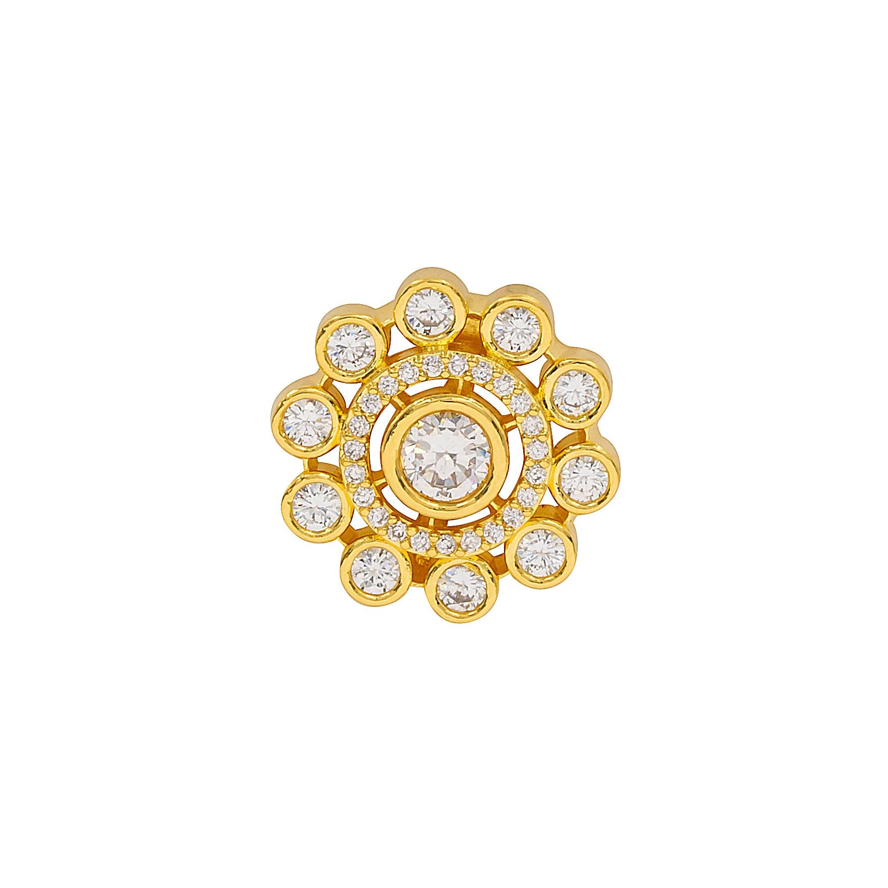 Buy Gold Plated Stone Stud Earrings Online For Women | Parakkat Jewels