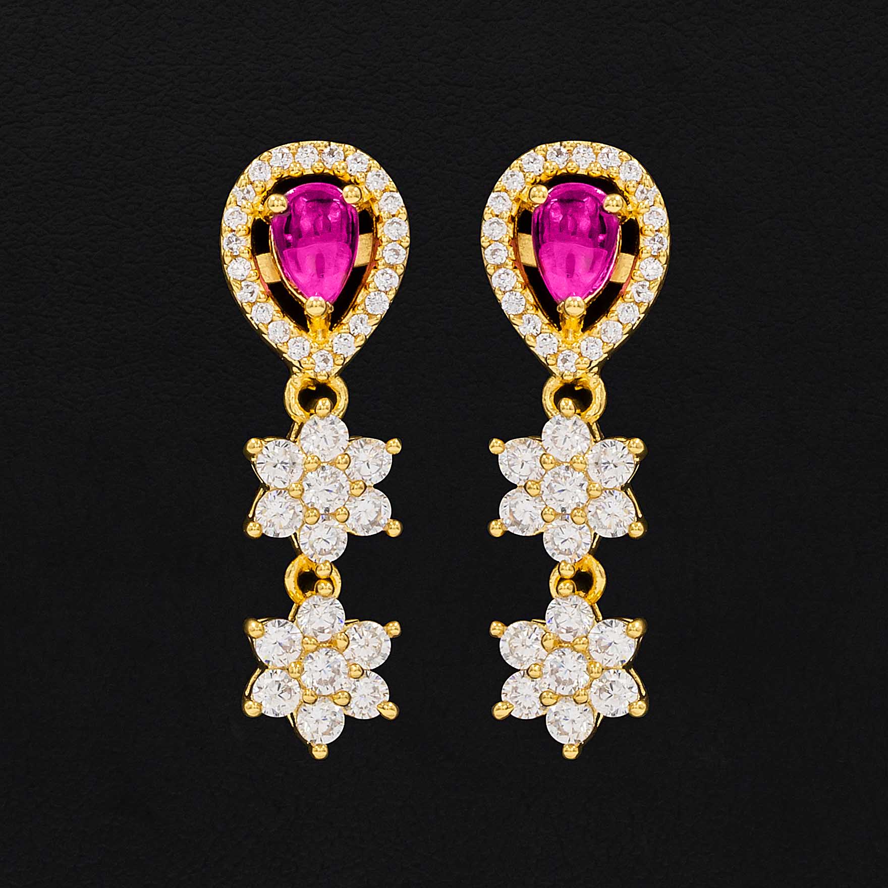 Buy Hanging Earrings Gold Plated for Women | Parakkat Jewels