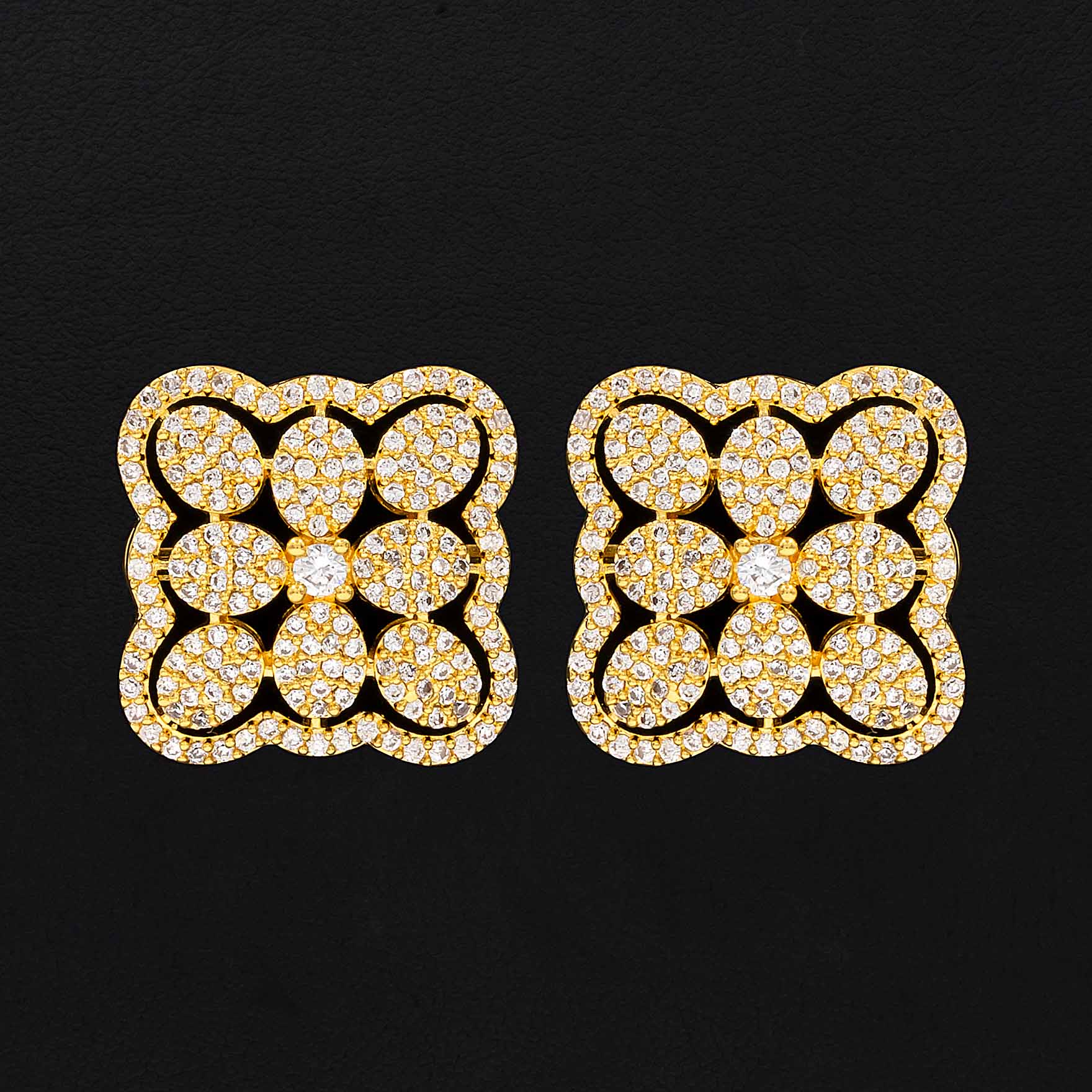 Small Earrings 24k Gold Plated for Women | Parakkat Jewels