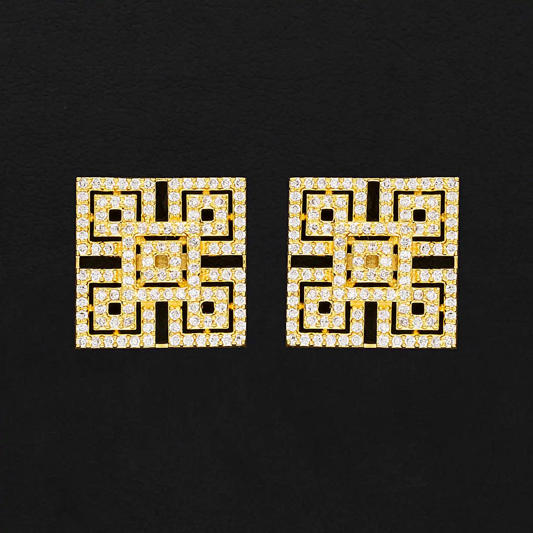 Buy One Gram Gold Plated Stone Earrings Sets | Parakkat Jewels