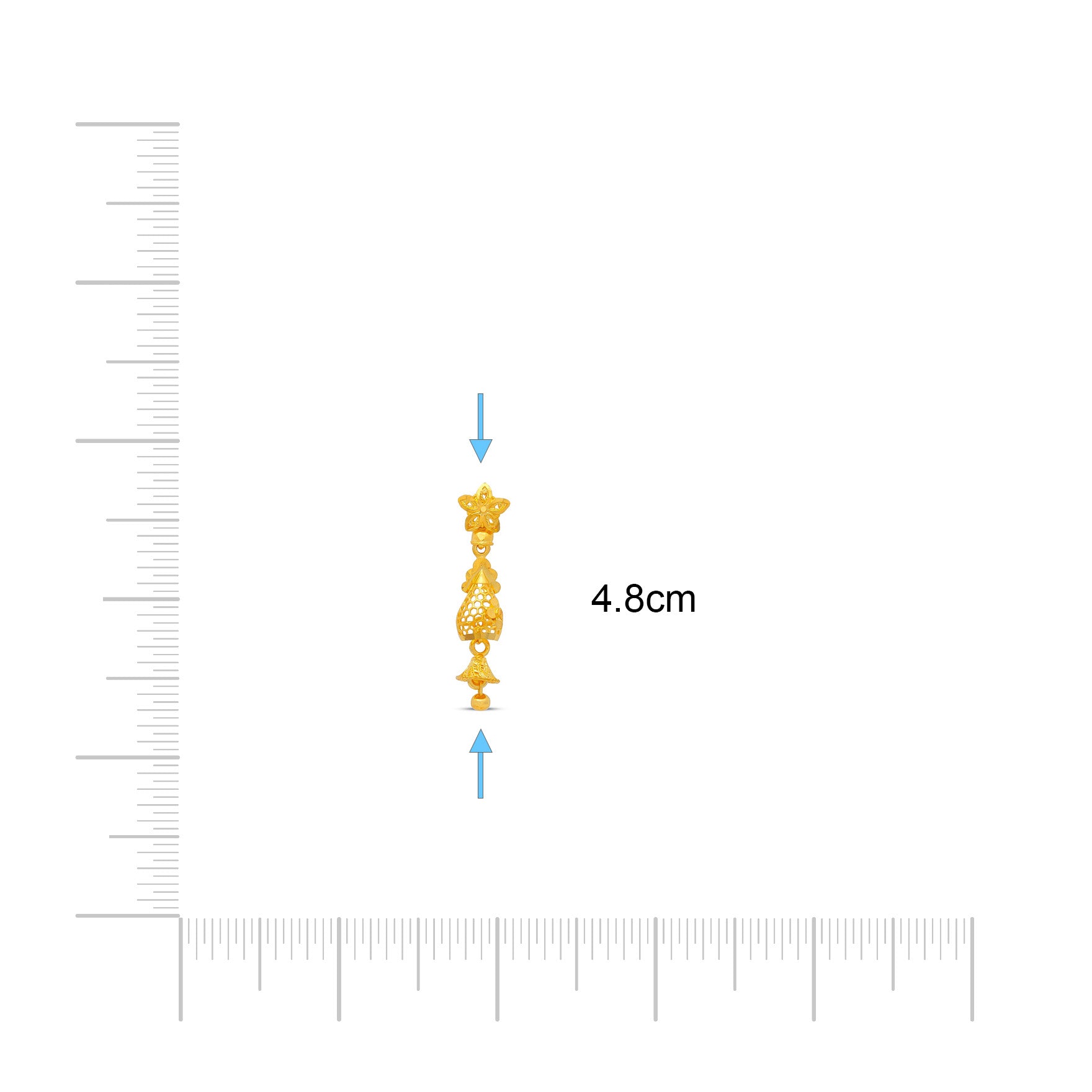 GOLDEN HANGING STUD PGHST131-041