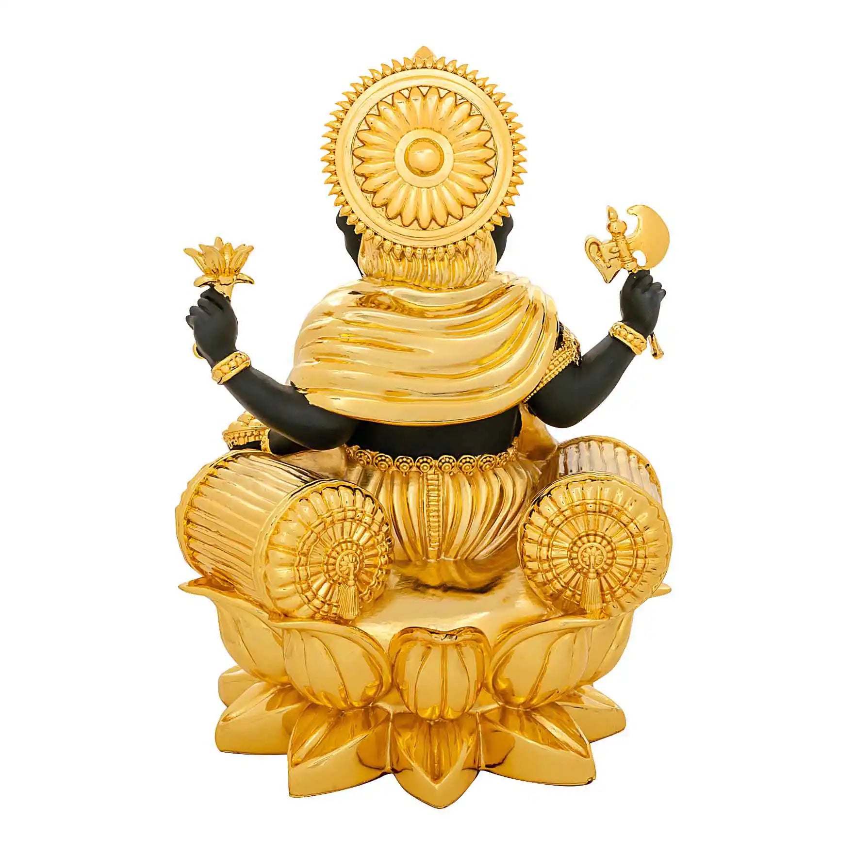 Lord Ganesha Idol – Temple Style Figurine – Ganapati Murti (Hindu Spiritual Statue) – Pooja & Home Décor | PIDRBG109-0084