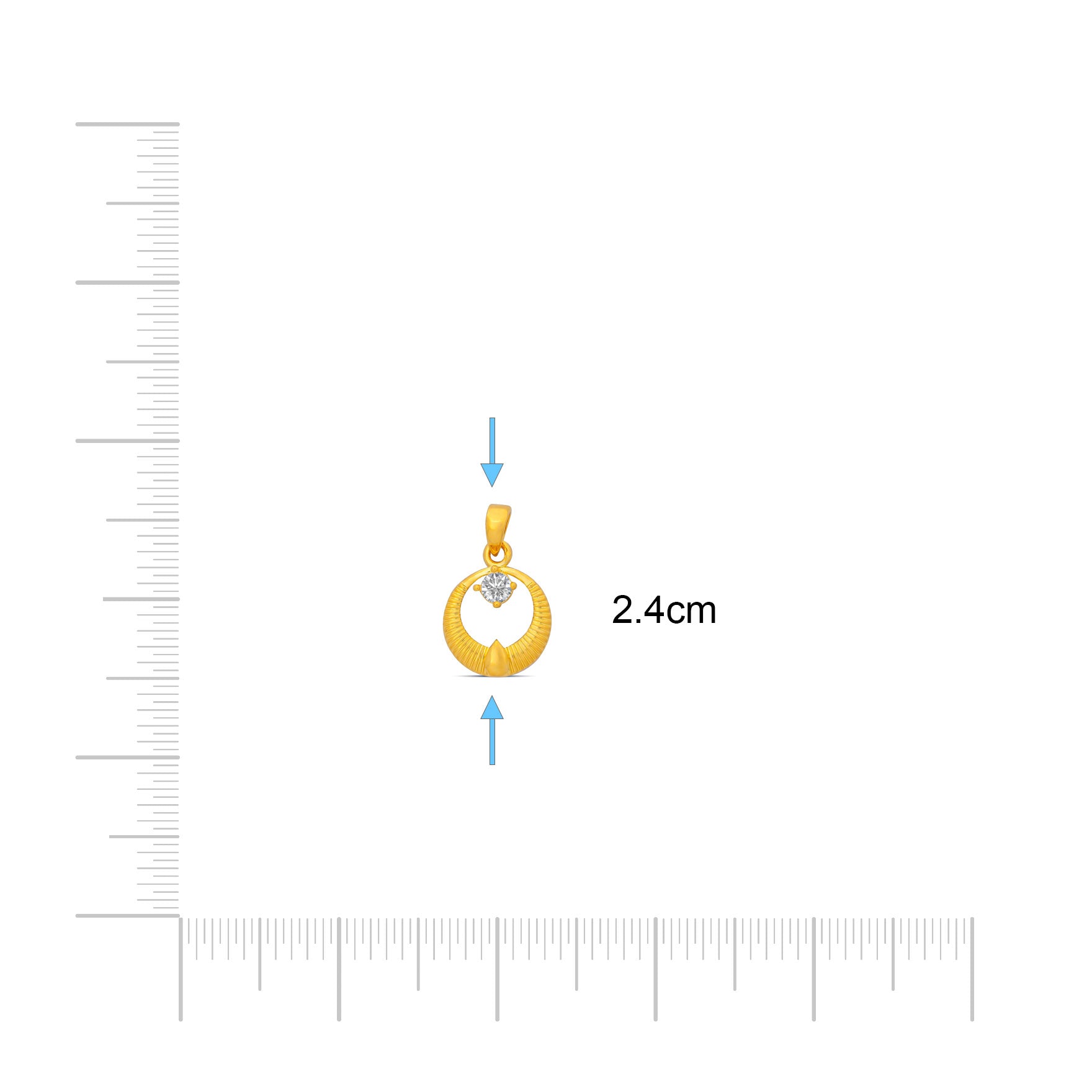 GOLDEN STONE PENDENT PSLT7W-06