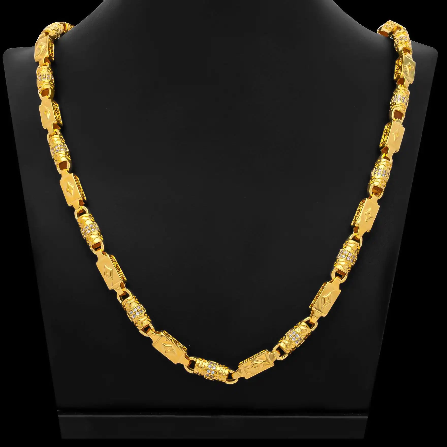 GENTS FRILL STONE CHAIN PSGCX7W-0031