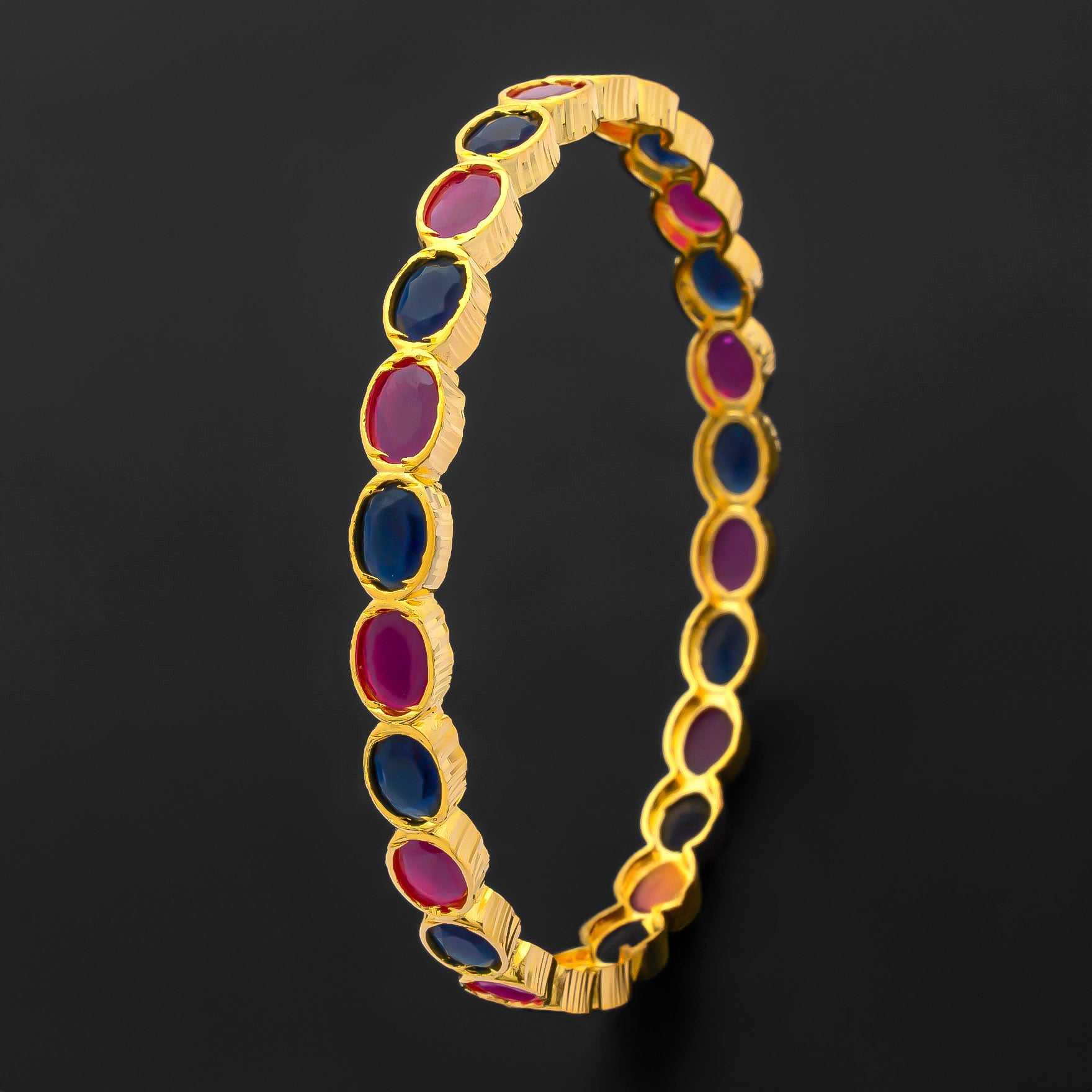 PREMIUM STONE BANGLE PMSB55RBL-006