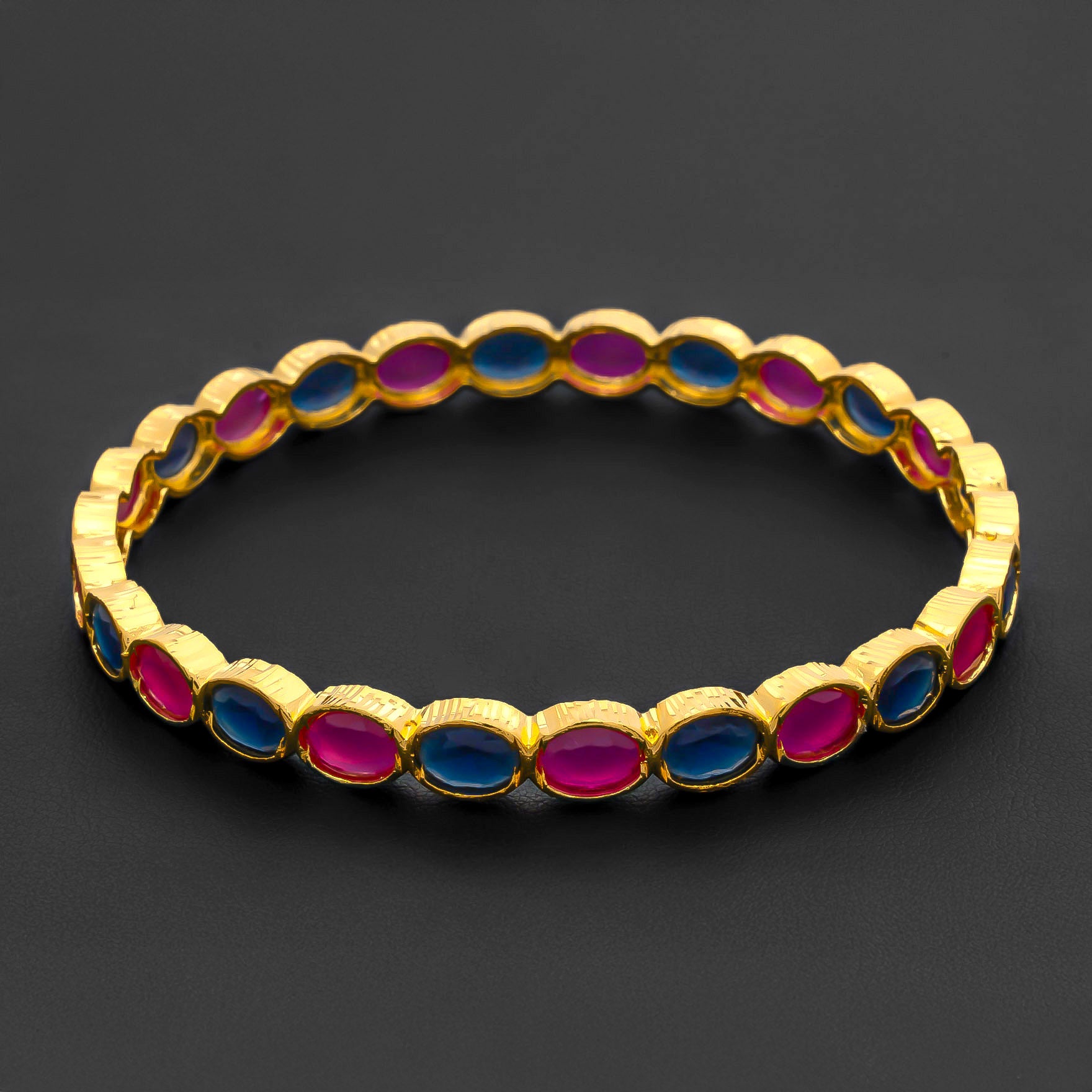 PREMIUM STONE BANGLE PMSB55RBL-006