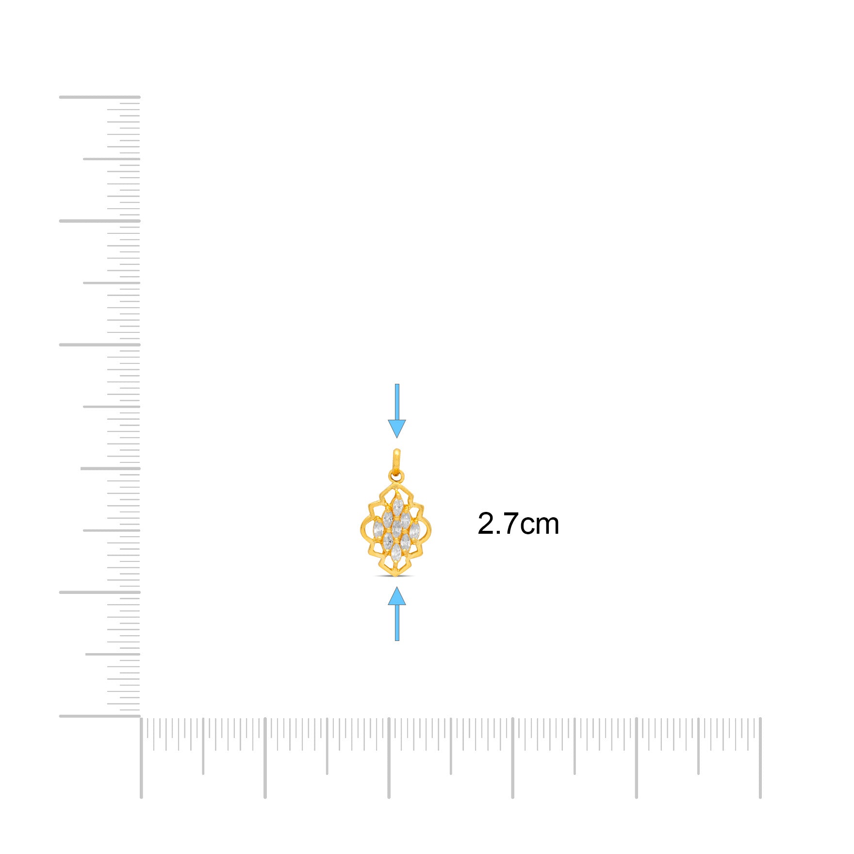 GOLDEN STONE PENDENT PSLT288W-09