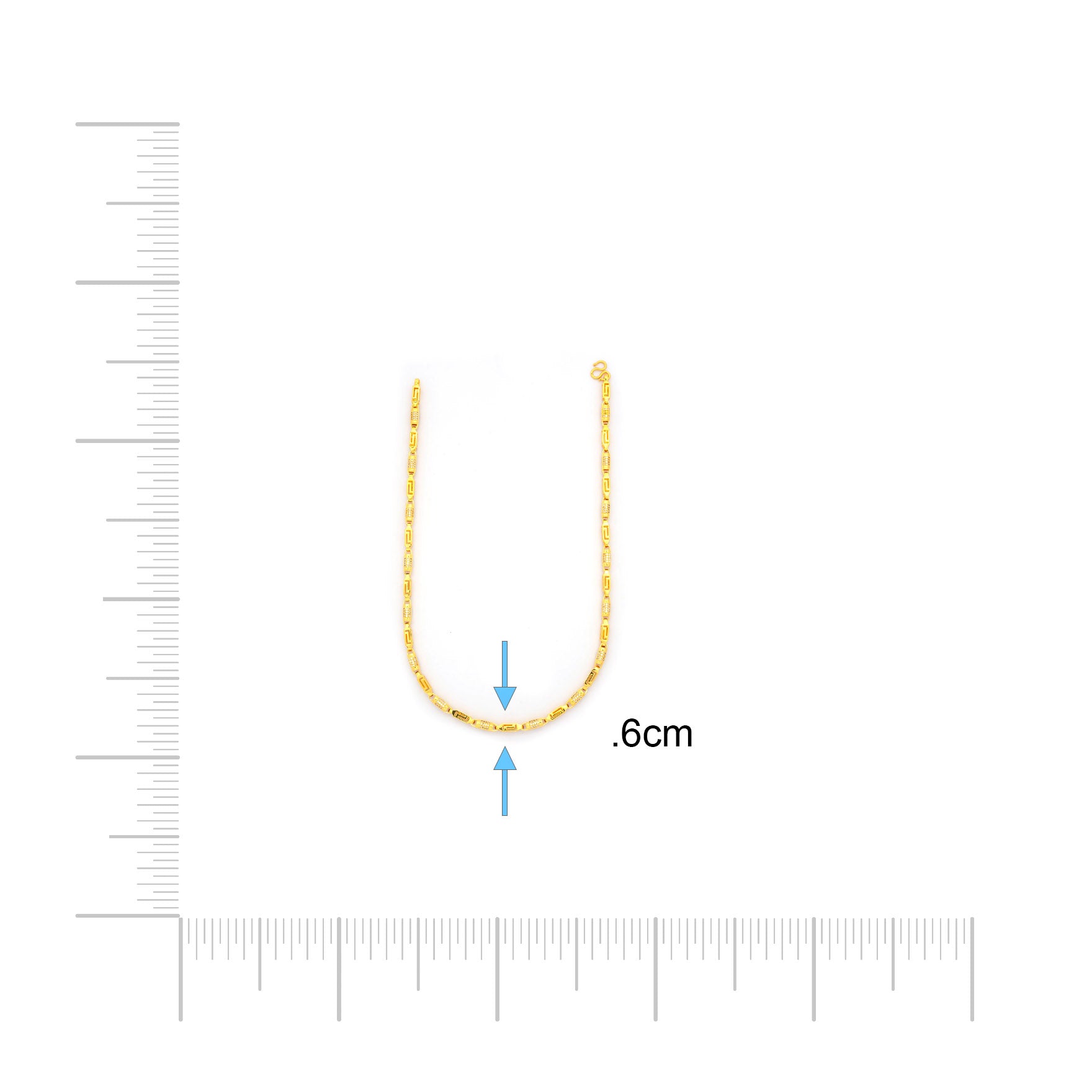 GENTS FRILL STONE CHAIN PSGCX6W-0031