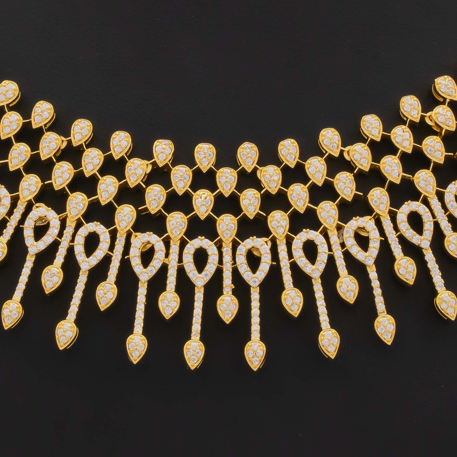 Premium Stone Necklace with Stud PMSNS41W-0031. PMSHST50W-023