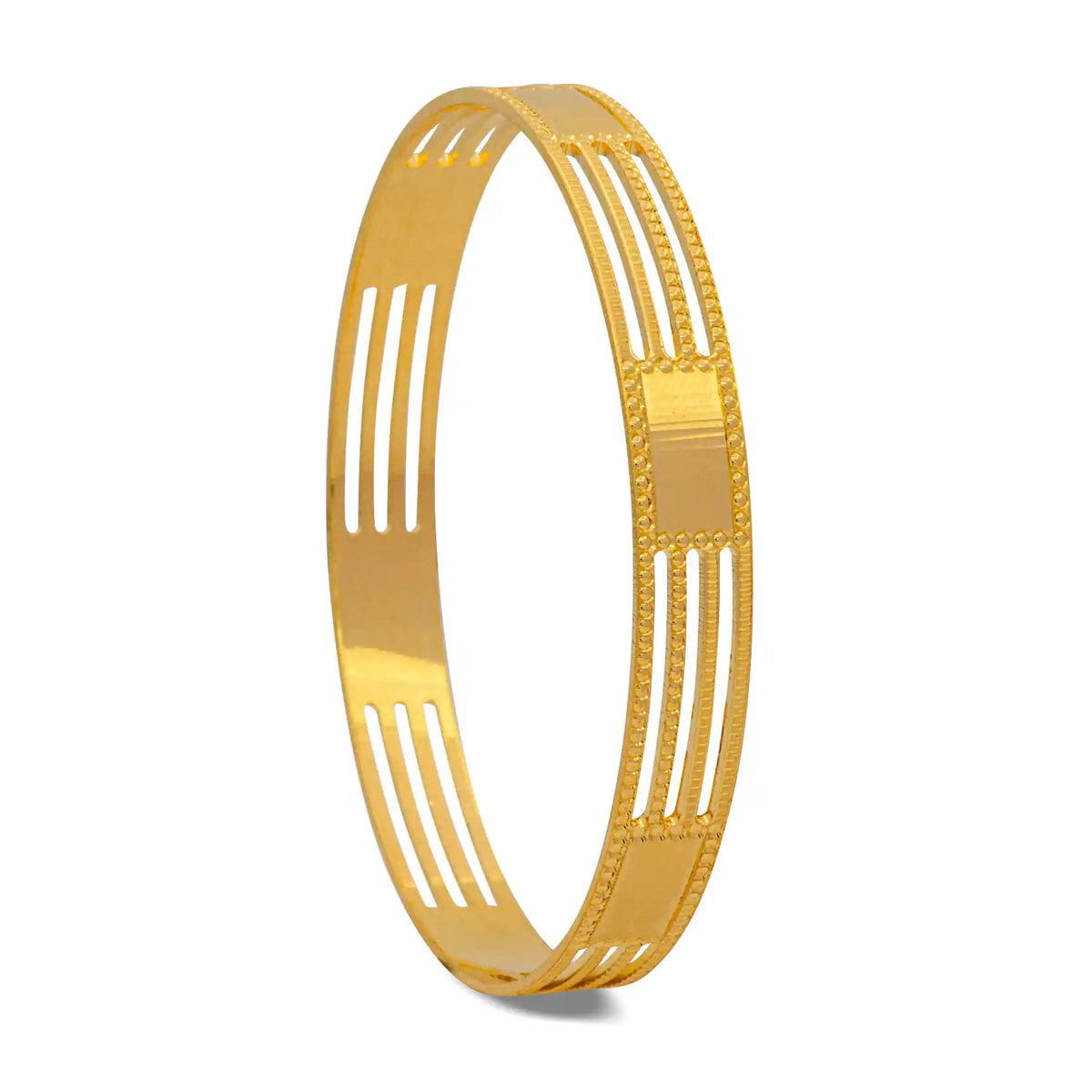 Triple Bar Bangle Gold Layered