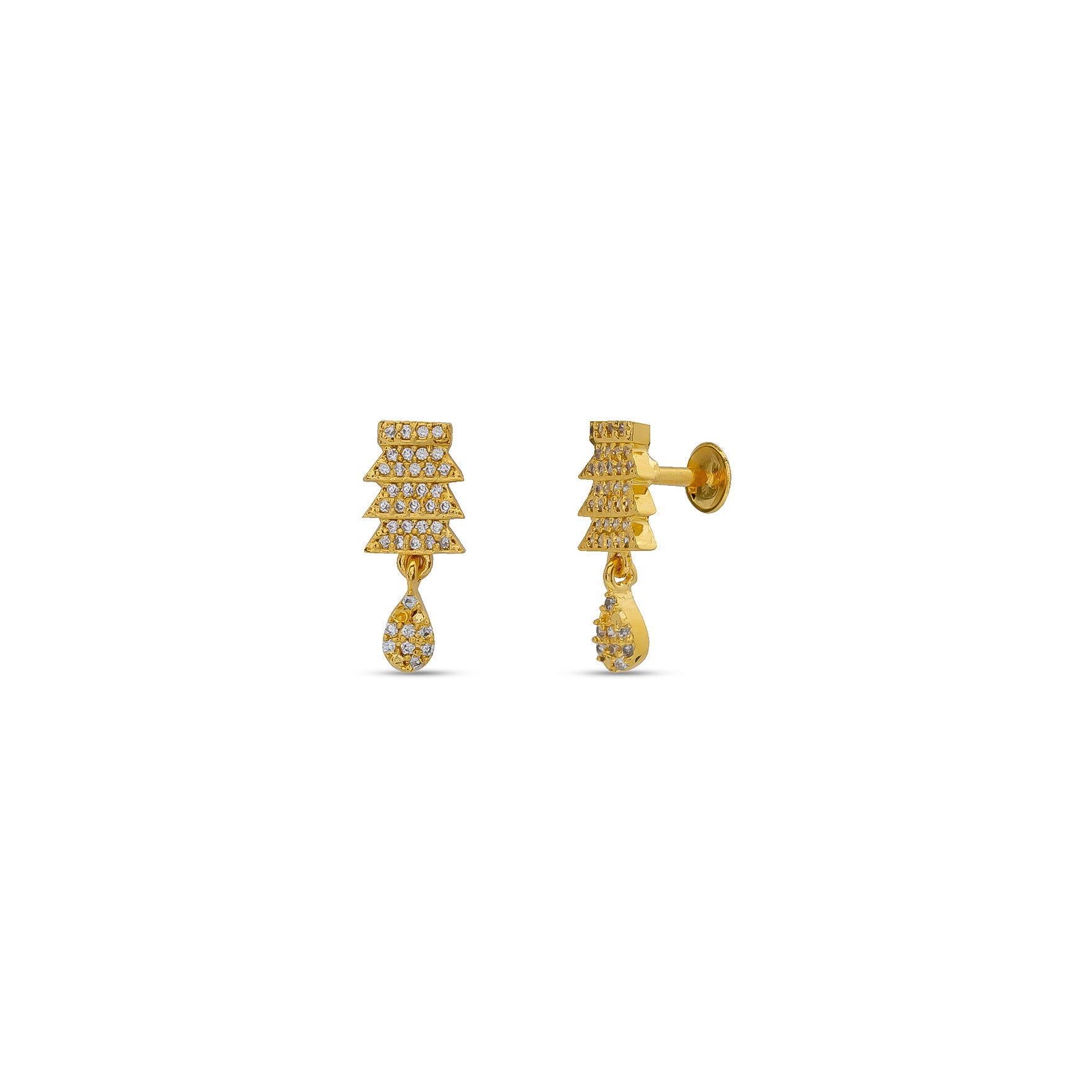 GOLDEN HANGING STUD PSHST266W-041