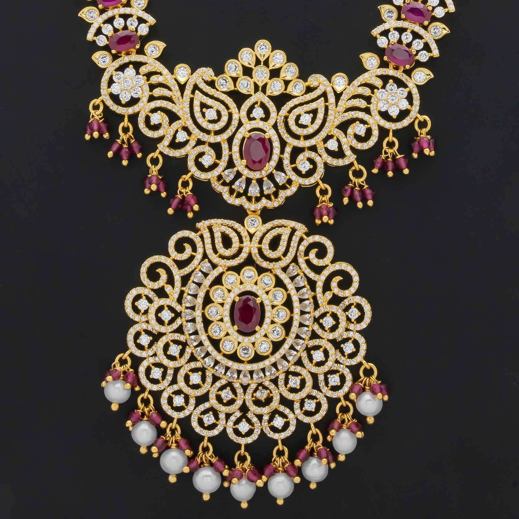 Premium Stone Necklace with Stud PMSNL2WR-0081, PMSHST10WR-053