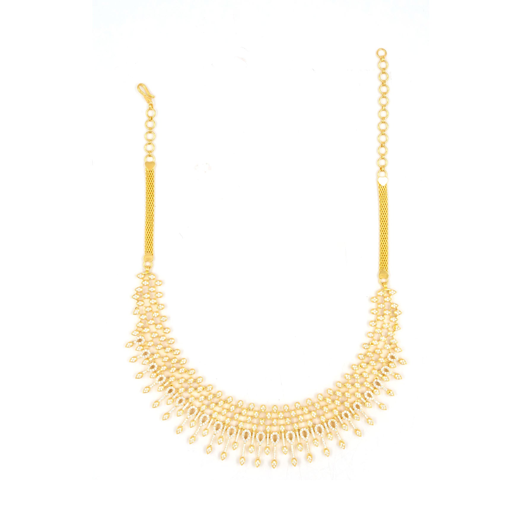 Premium Stone Necklace with Stud PMSNS41W-0031. PMSHST50W-023
