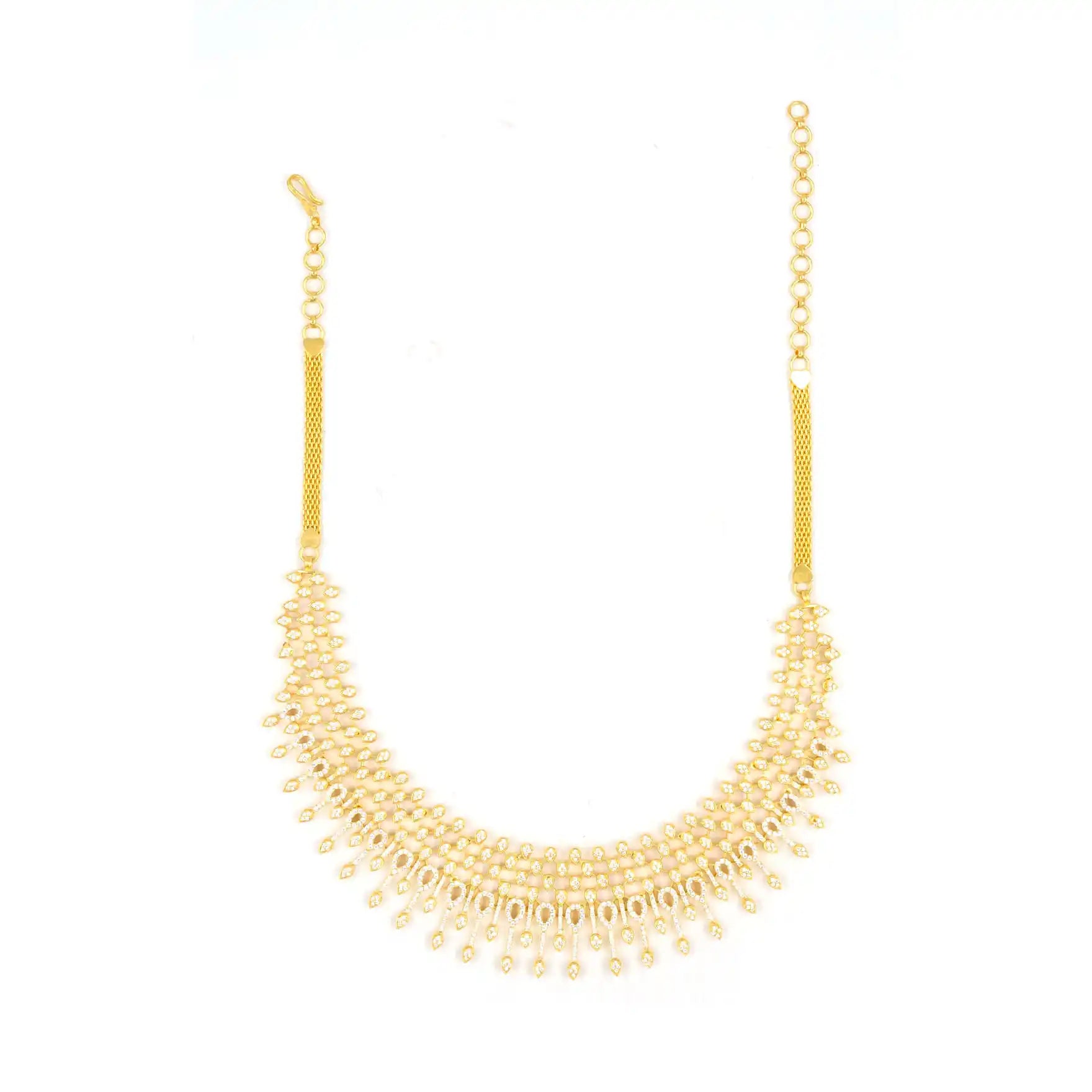 Premium Stone Necklace with Stud PMSNS41W-0031. PMSHST50W-023