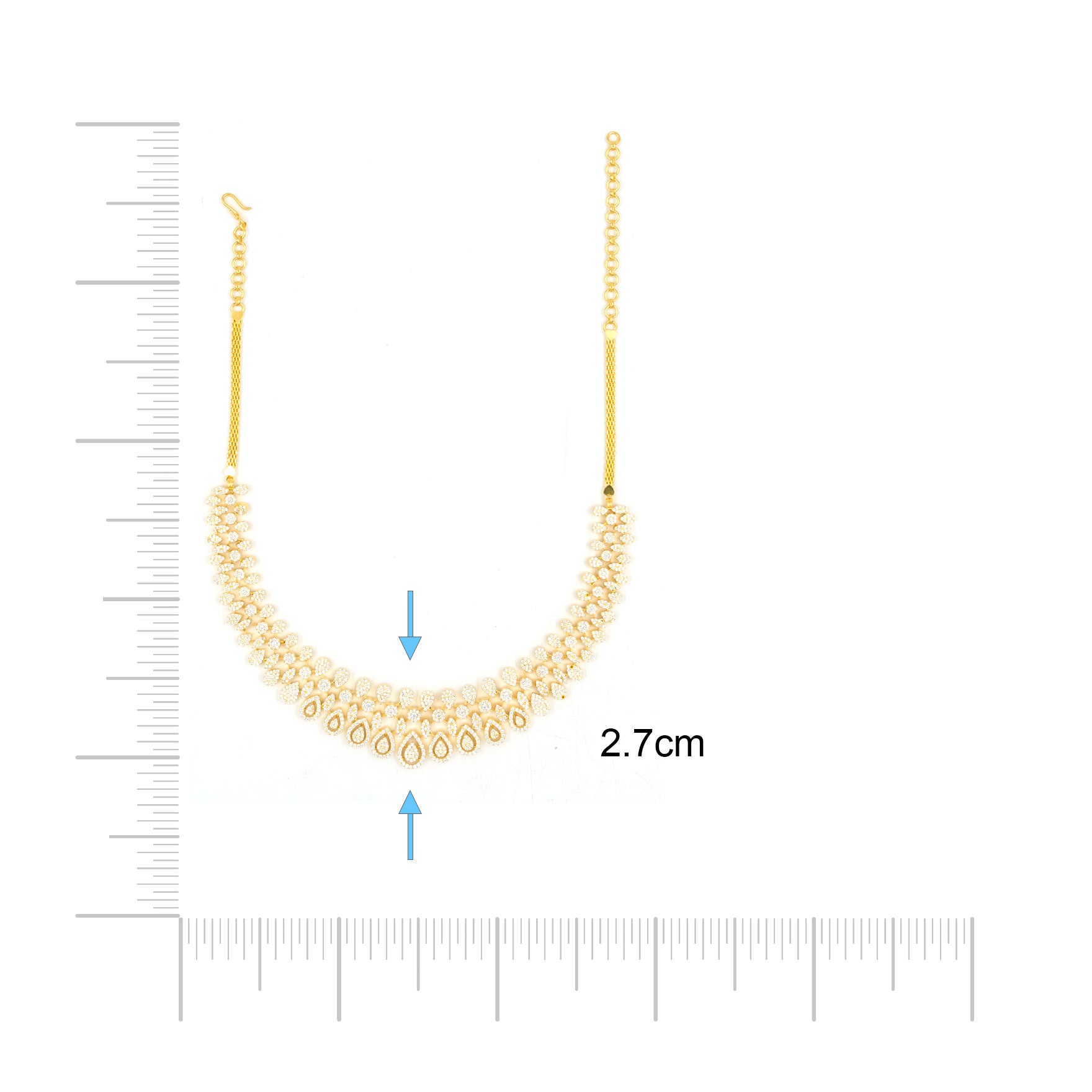 Premium Stone Necklace with Stud PMSNS11W-0011, PMSHST37W-052