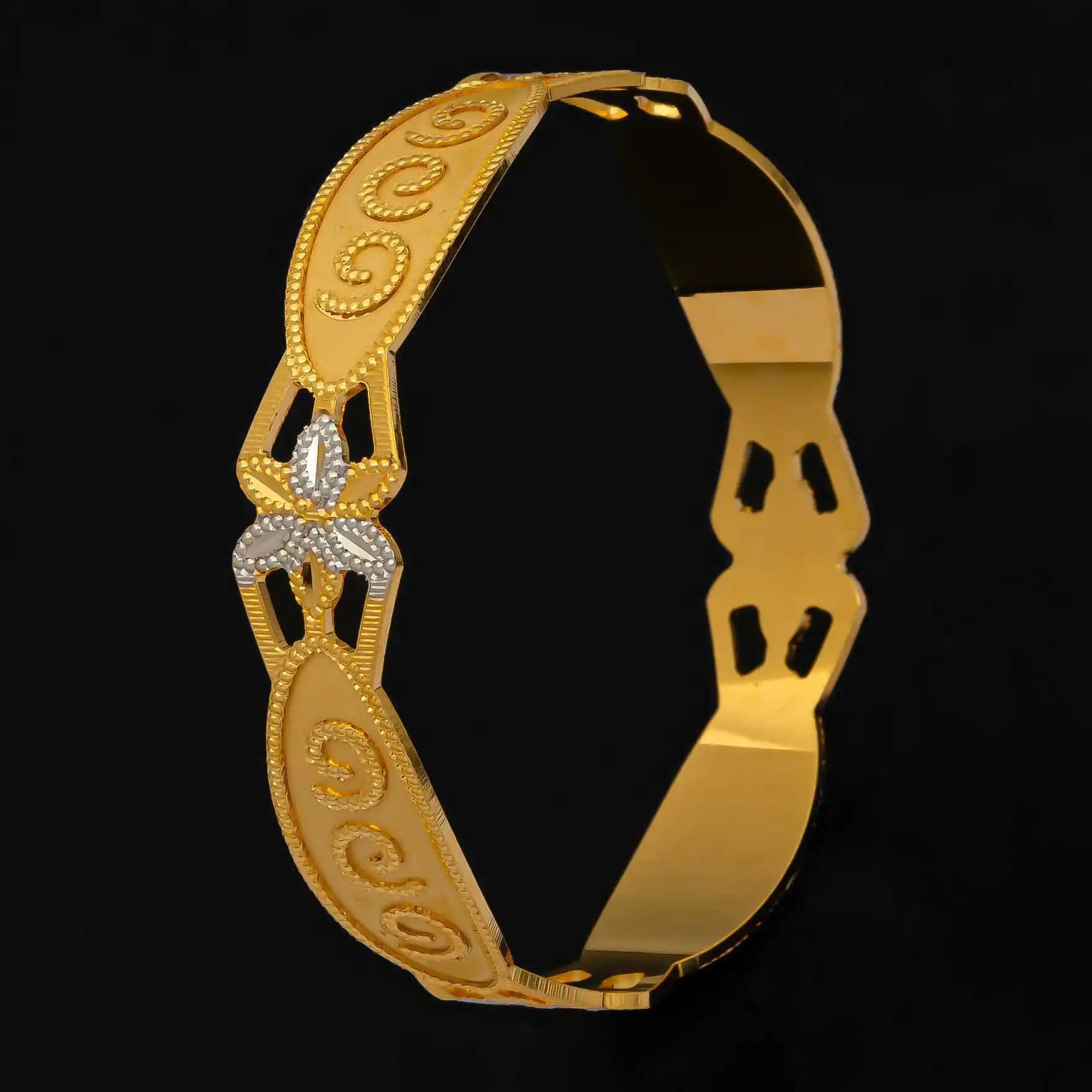 Designer 24kt Gold Plated Bangle
