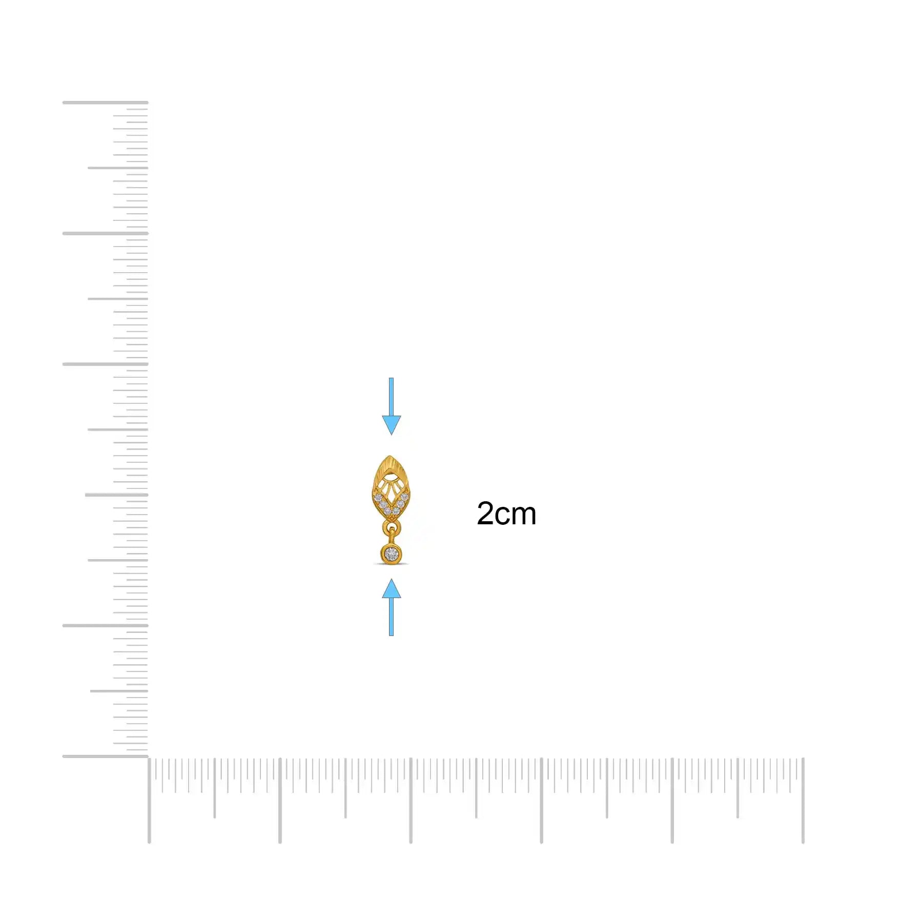 Hanging Stone Stud PSHST227W-001