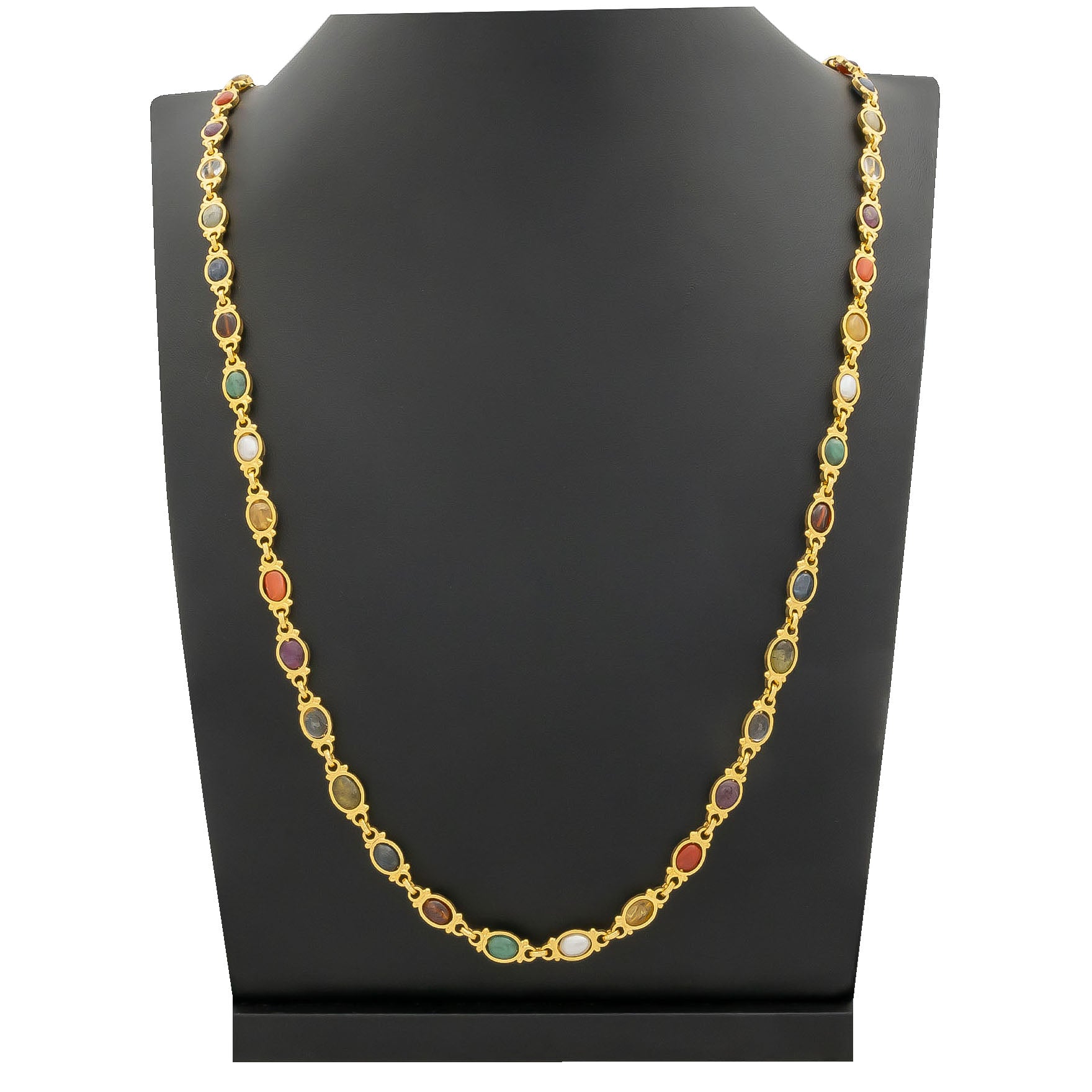Premium Navaratna Stone Chain PMRNNSC4-0071