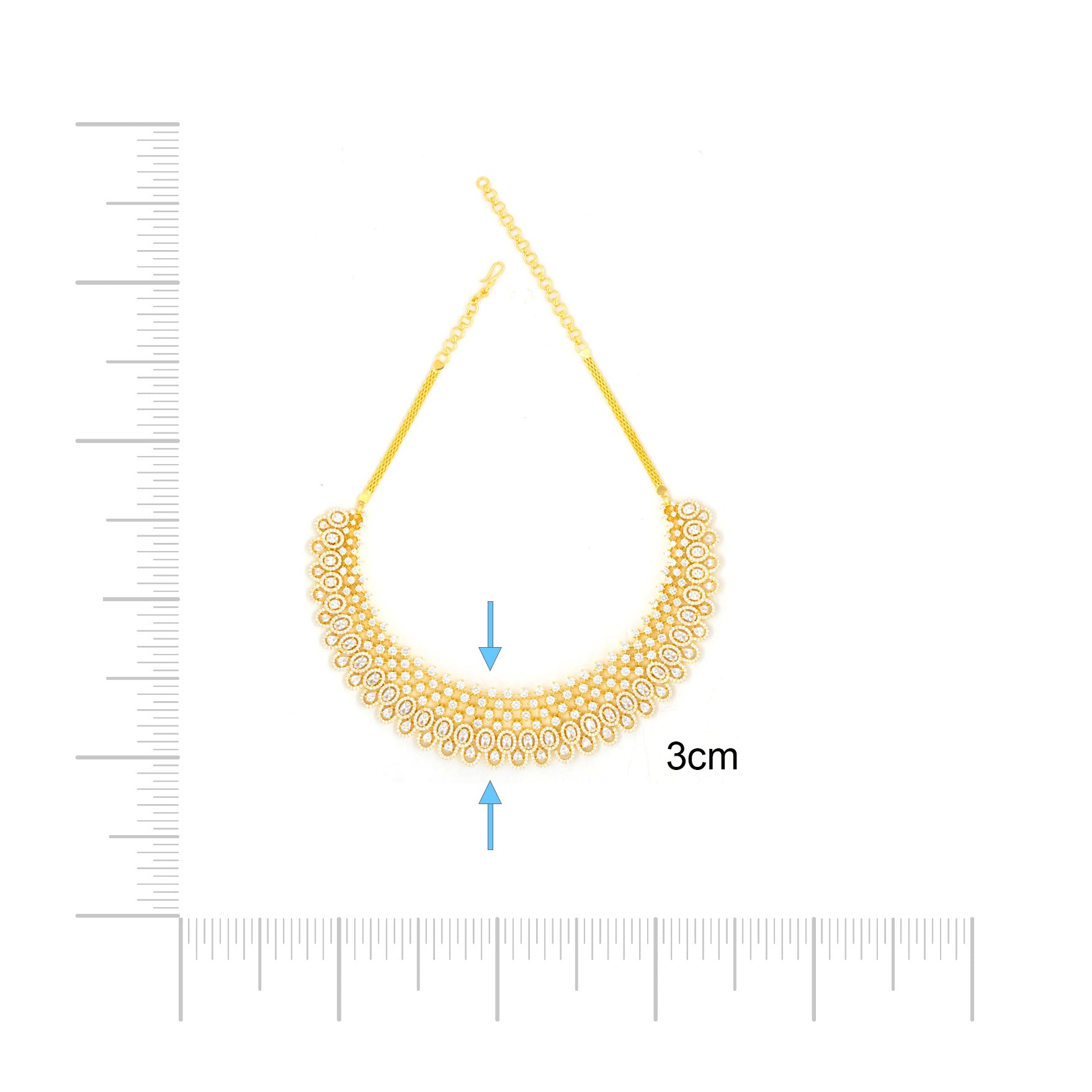 Premiun Stone Necklace with Stud PMSNS39W-0031, PMSHST49W-023