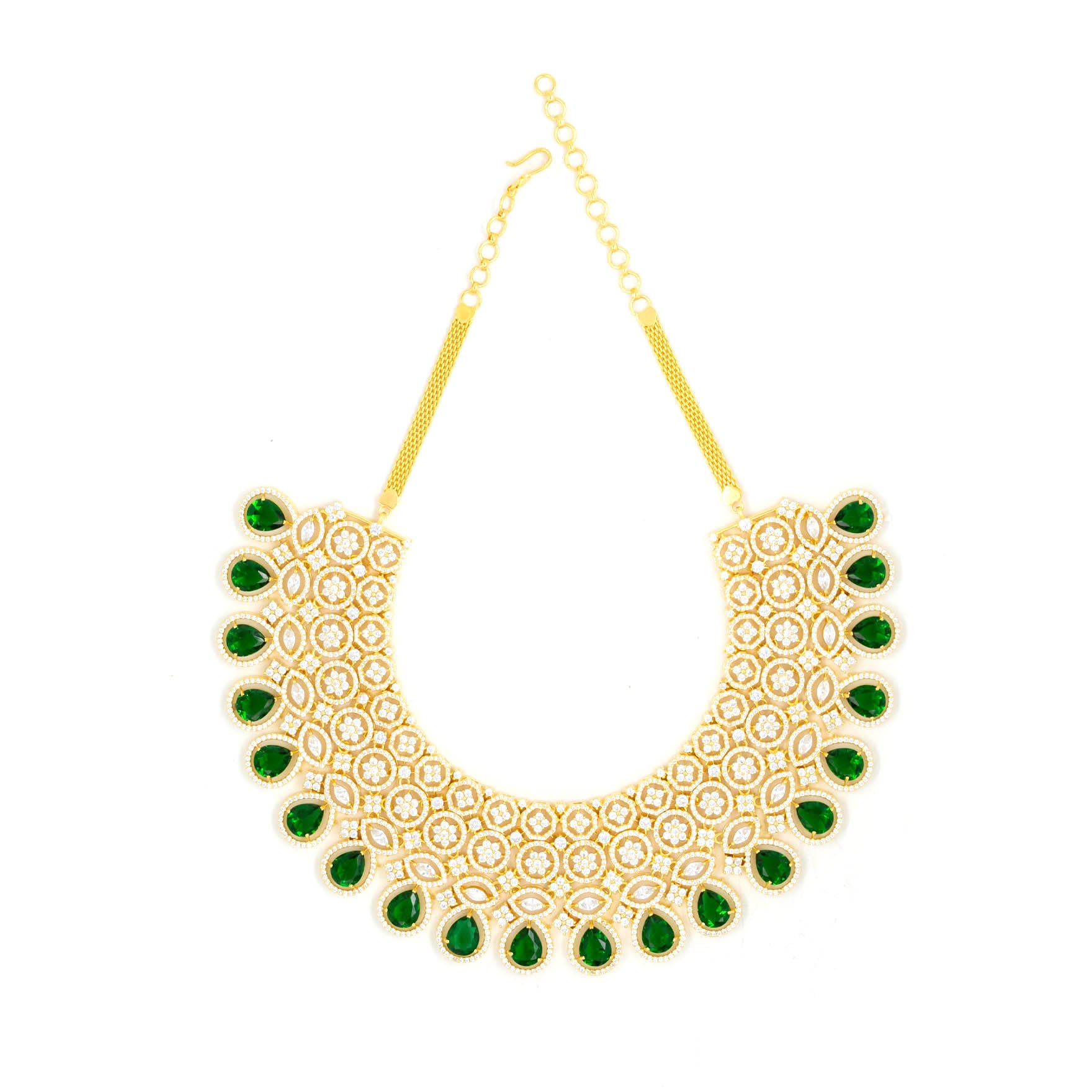 Premiun Stone Necklace with Stud PMSNS3WG-0061, PMSHST3WG-023