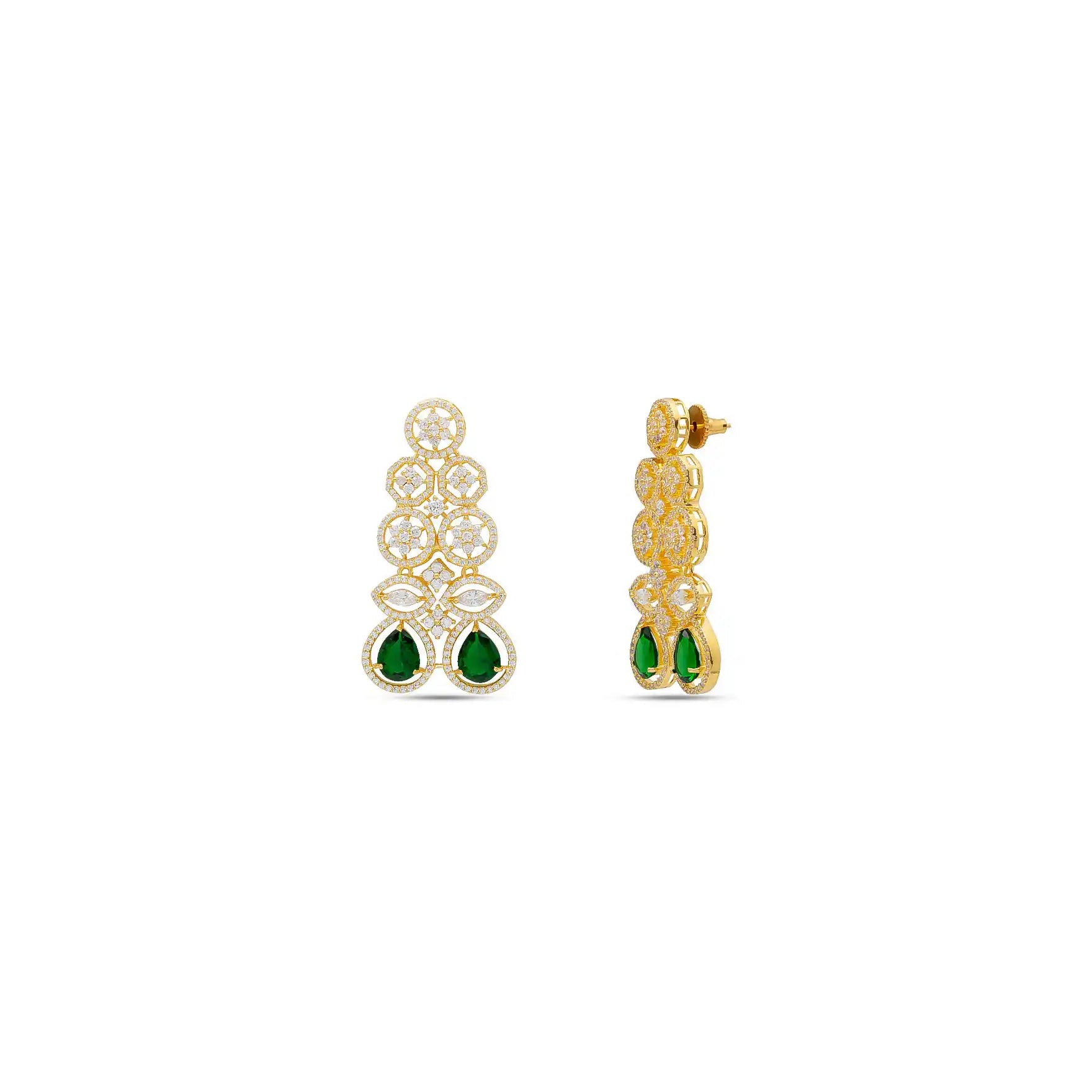 Premiun Stone Necklace with Stud PMSNS3WG-0061, PMSHST3WG-023