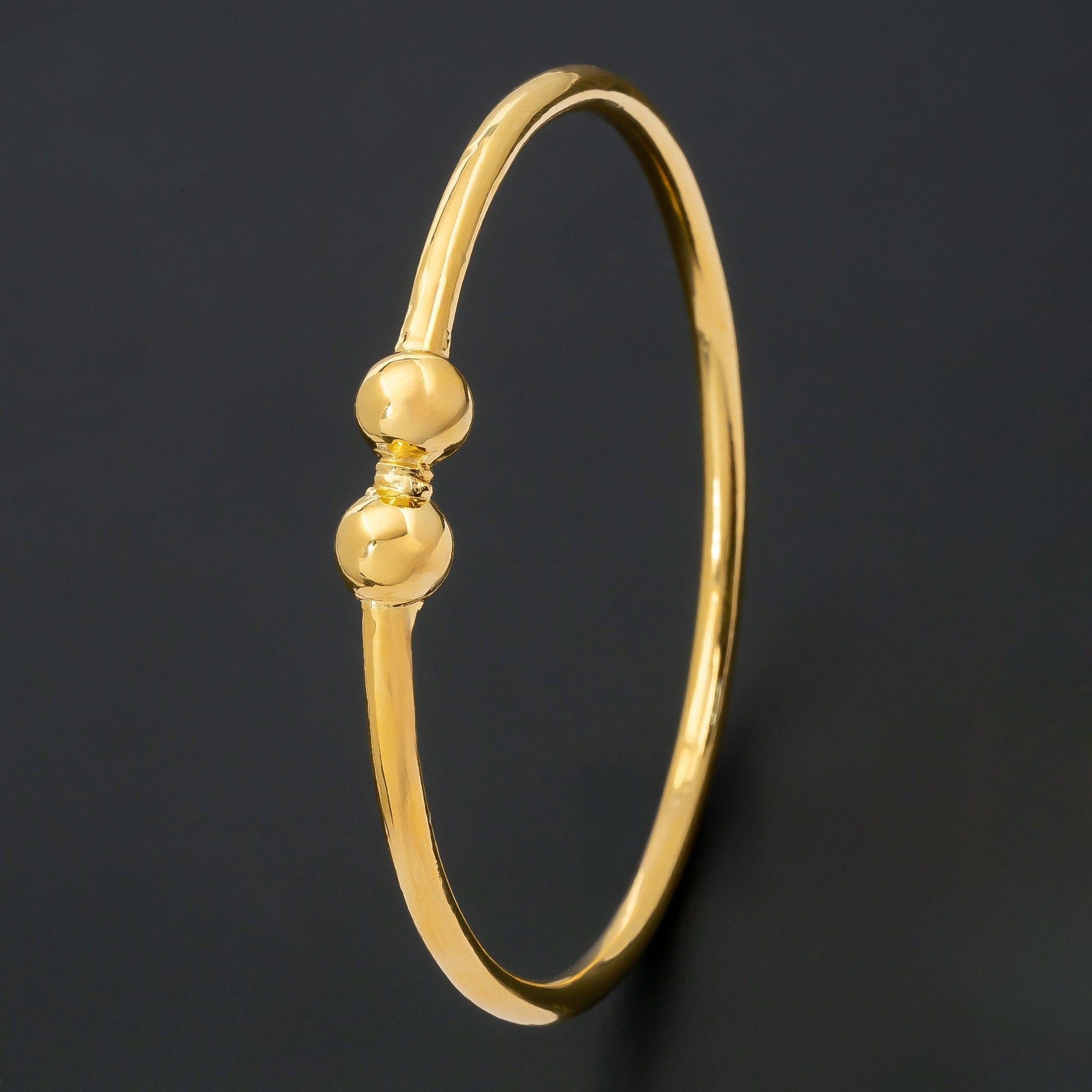 24CT HEAVY Gold Layered BOHO STYLE BANGLE PGB11-081