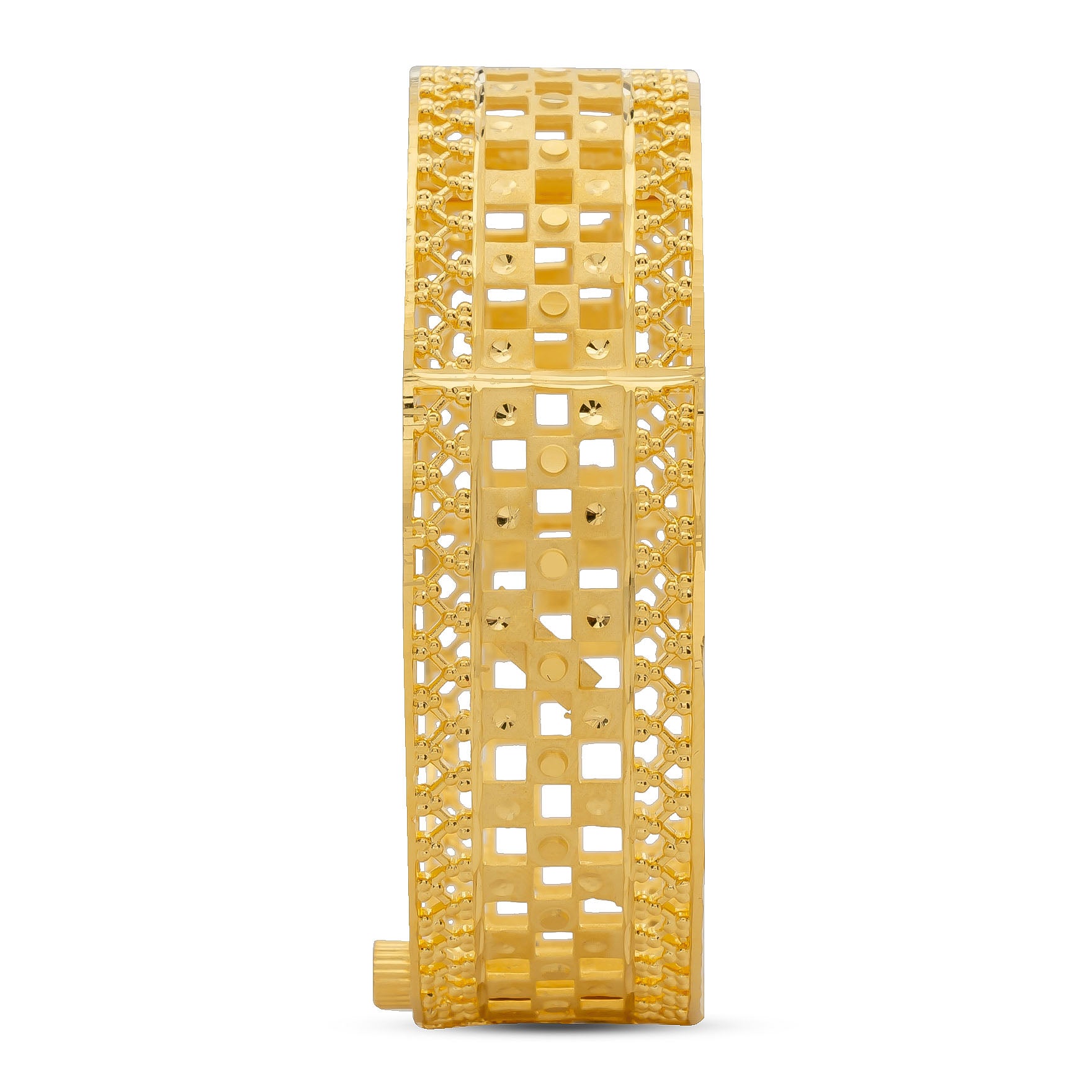 24CT HEAVY Gold Layered BOHO STYLE BANGLE PGB7-093