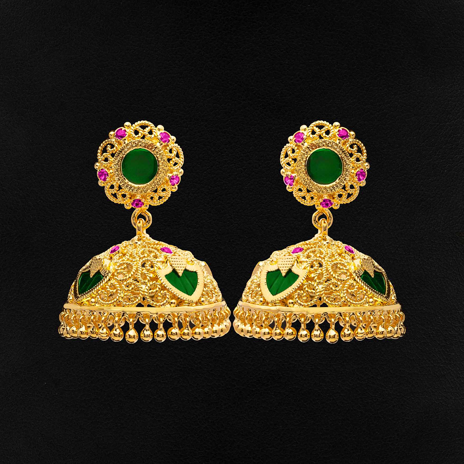 Shop 1 Gram Gold Plated Jimika Earrings Online | Parakkat Jewels