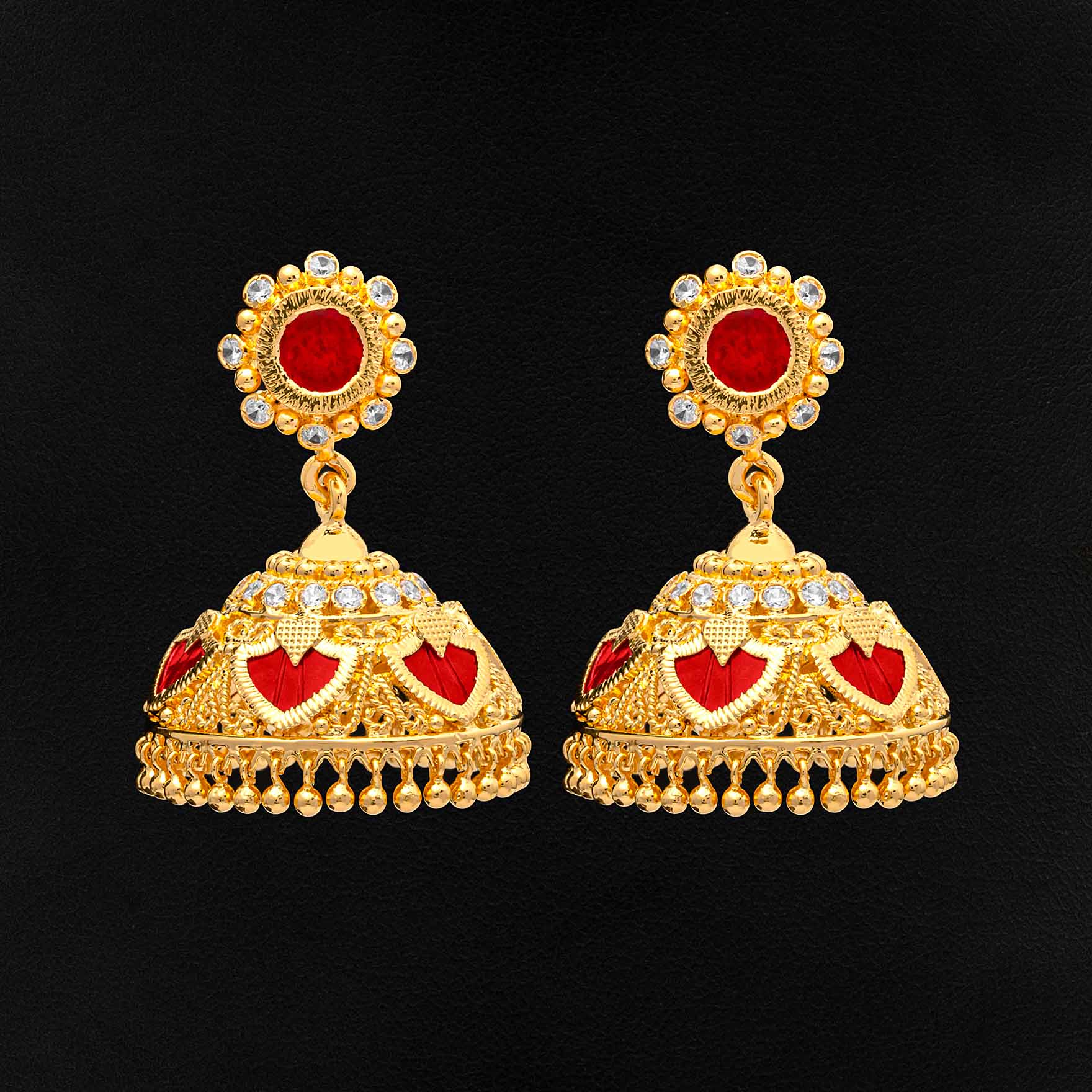 Best Gold Plated Jimika Earrings Online | Parakkat Jewels
