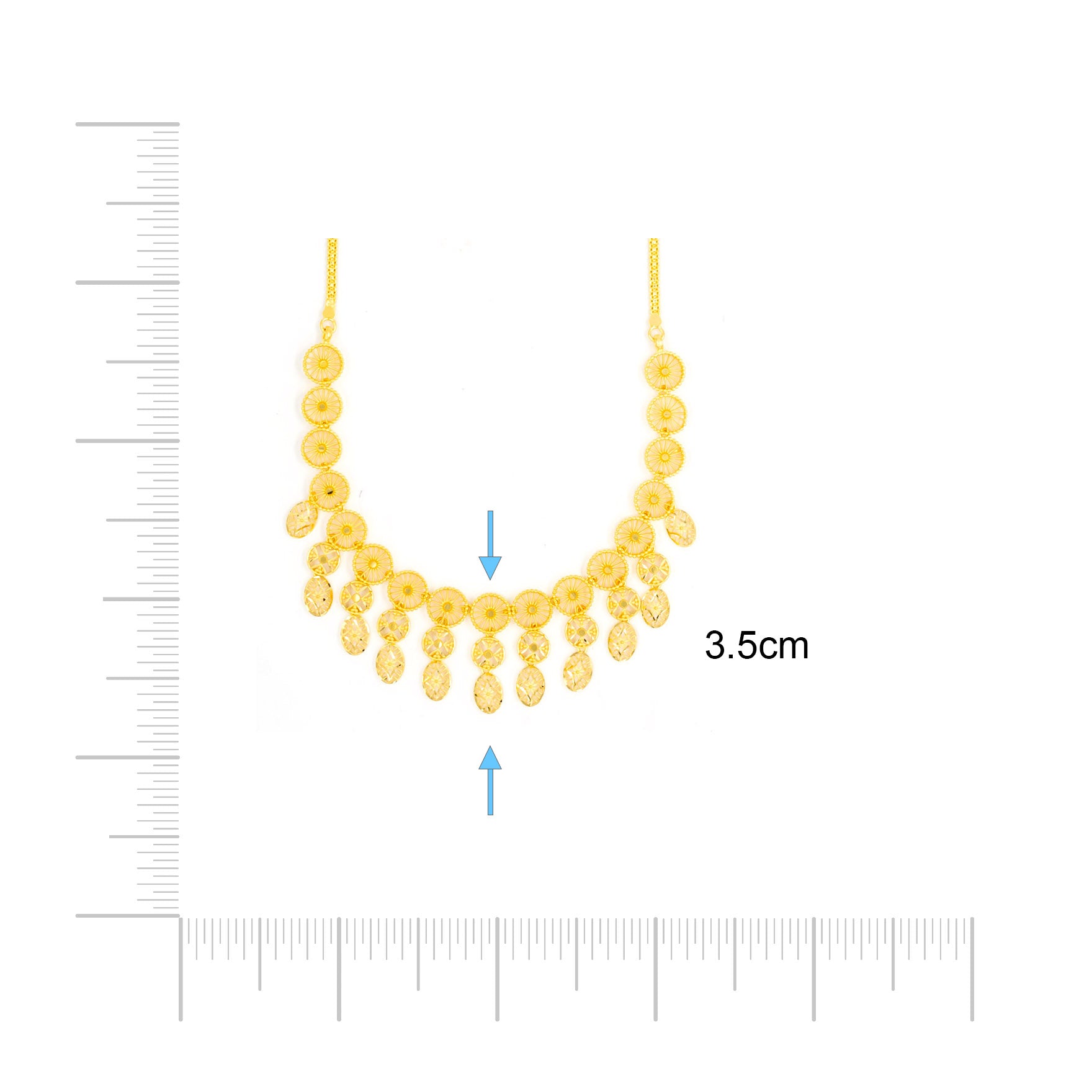 Premiun Stone Necklace with Stud PGNS24-035, PGHST7-061